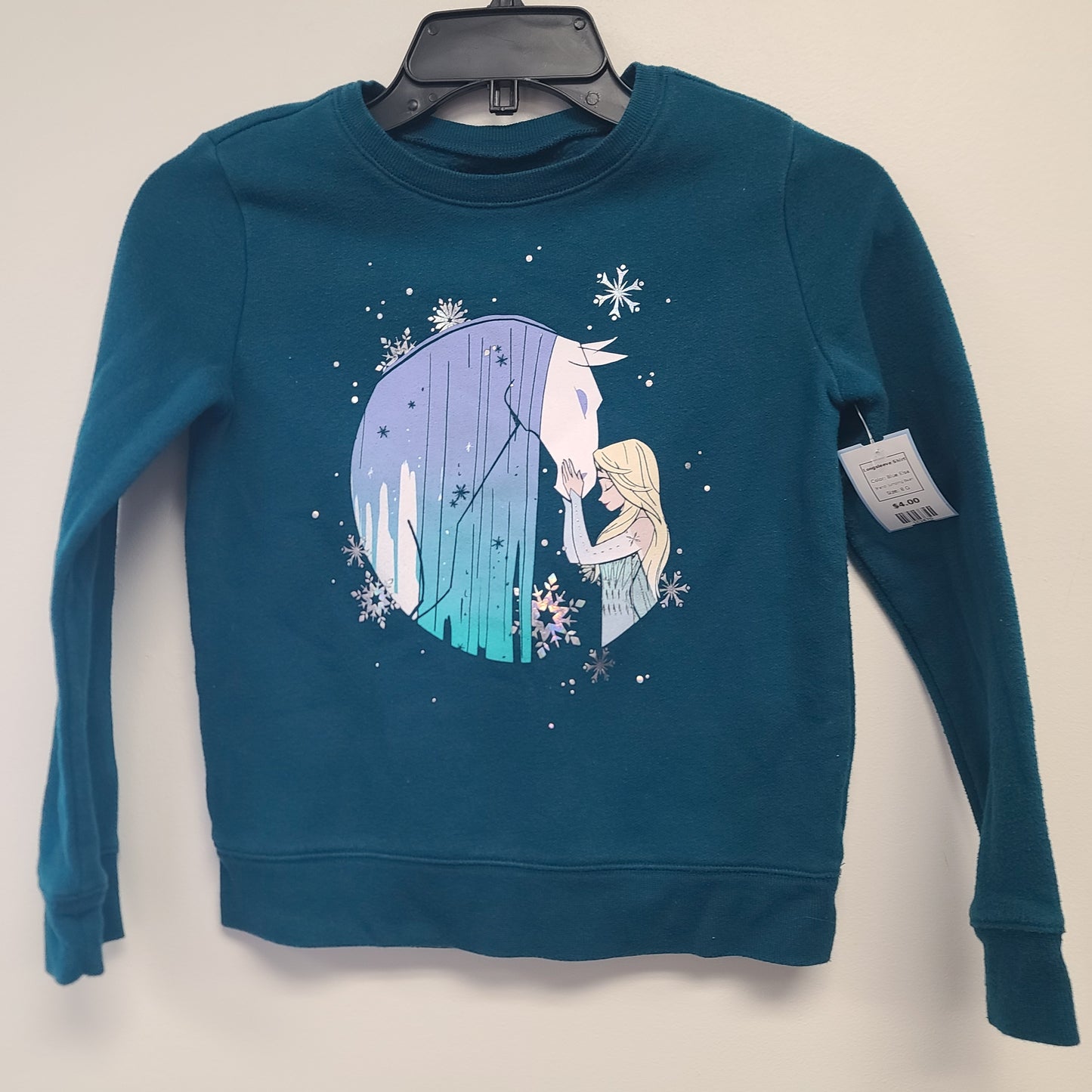 Blue Elsa Jumping Bean Longsleeve Shirt, 8 G