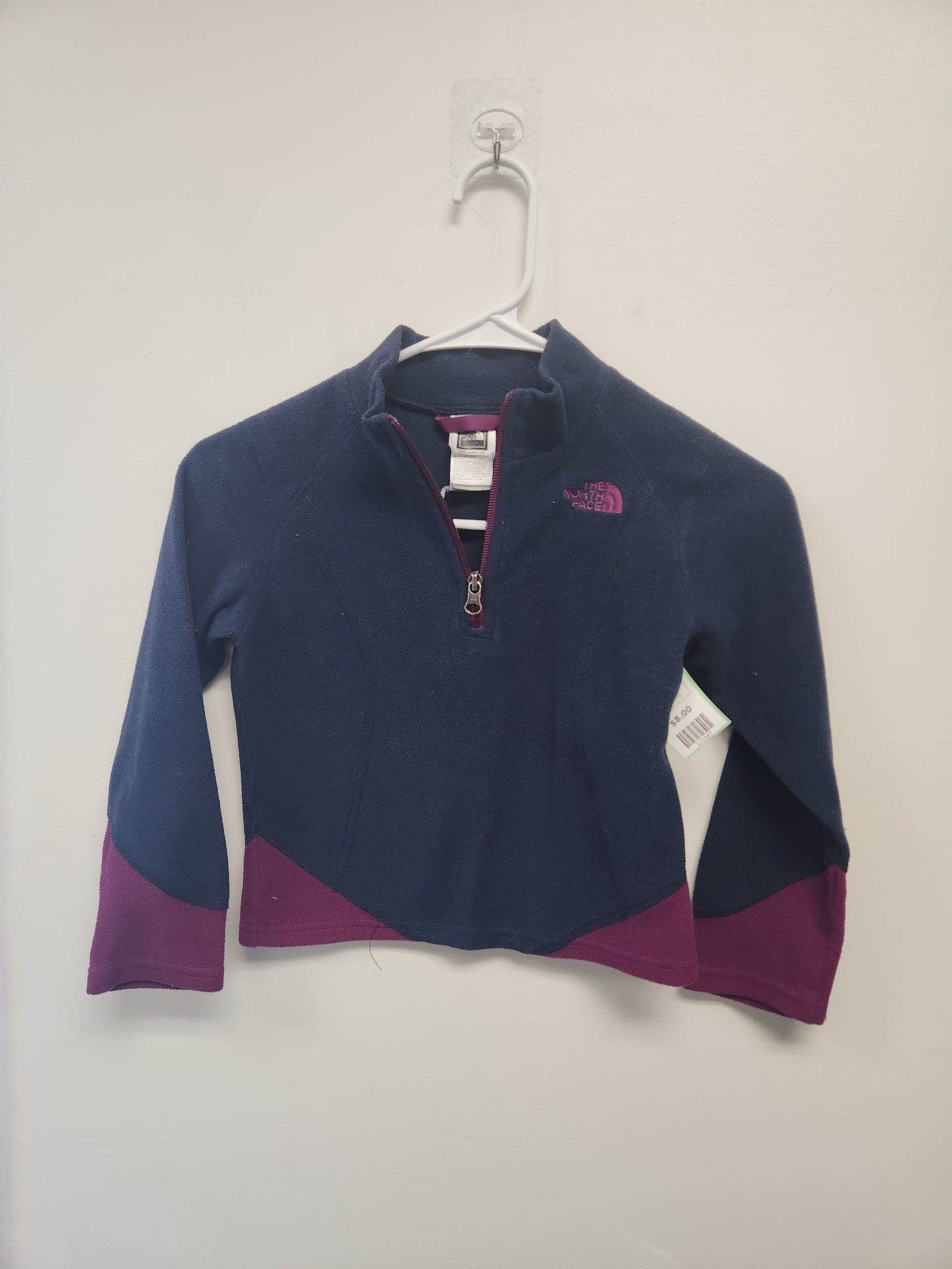 Navy/Purple North Face 1/4 Zip Jacket, 5T G