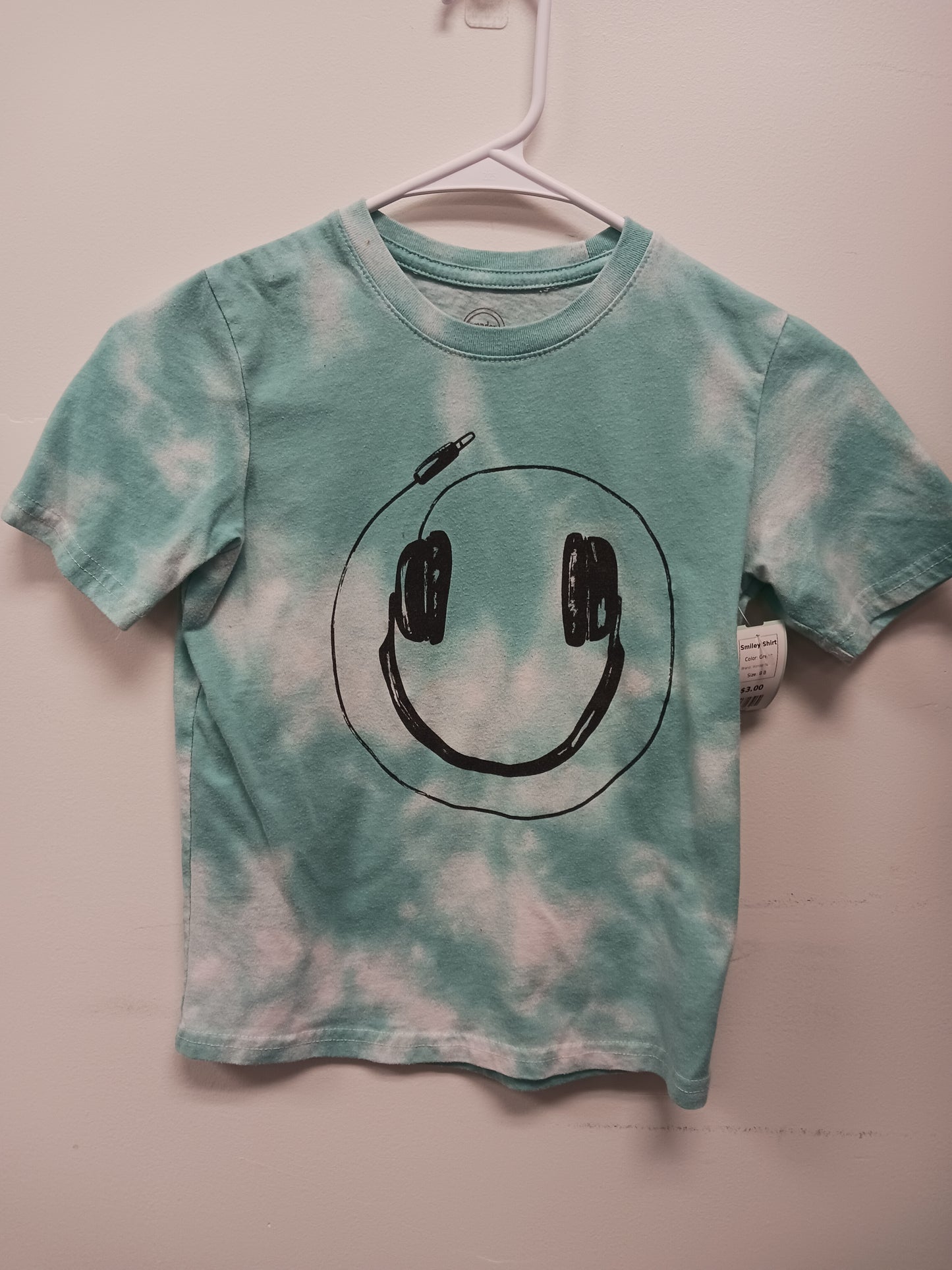 Green Wonder Nation Smiley Shirt, 8 B
