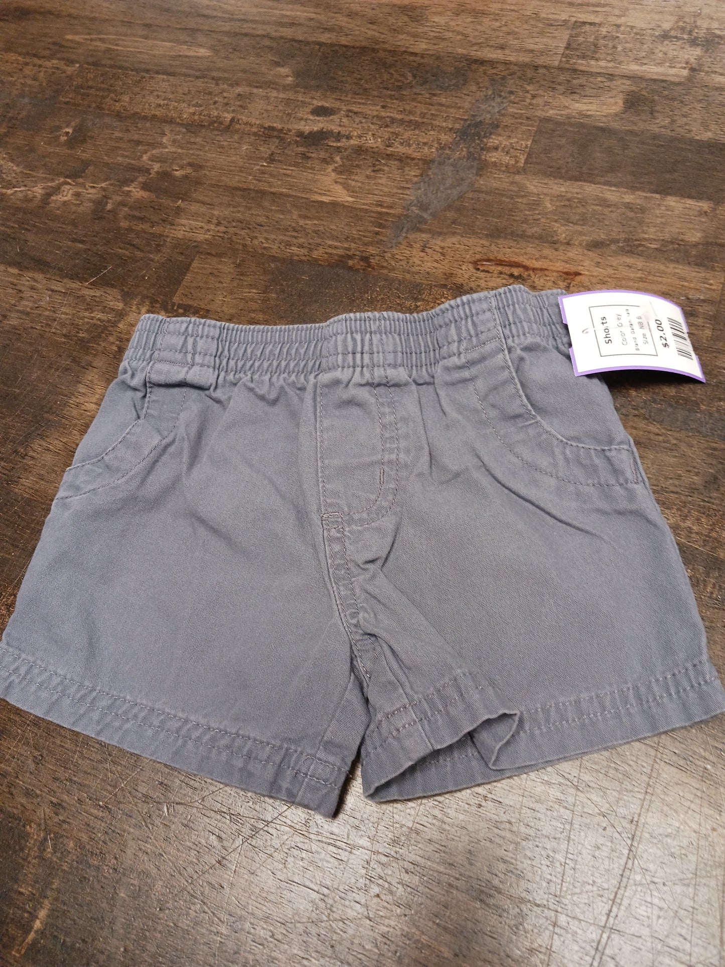 Grey Garanimals Shorts, NB B
