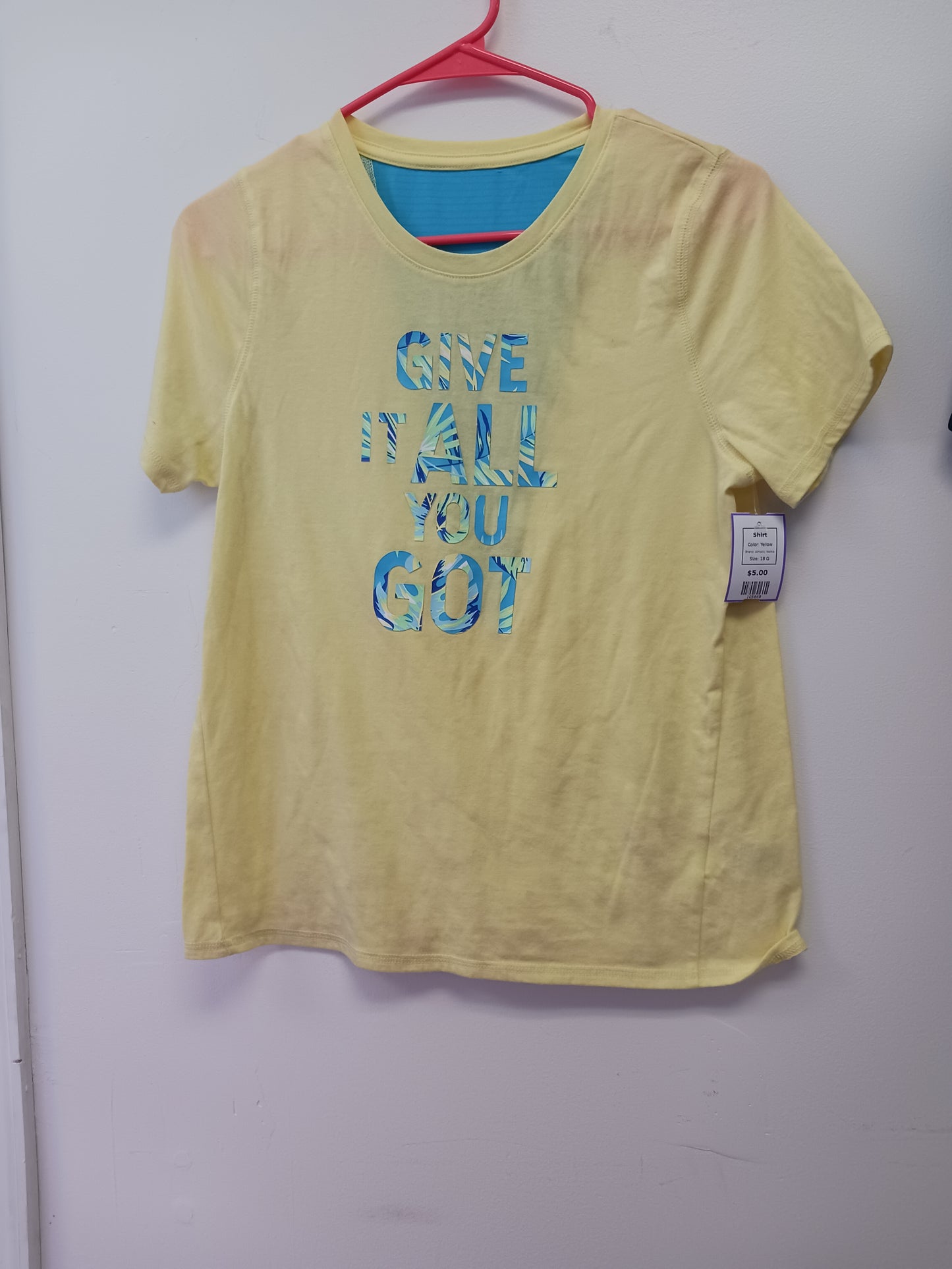 Yellow Athletic Works Shirt, 18 G