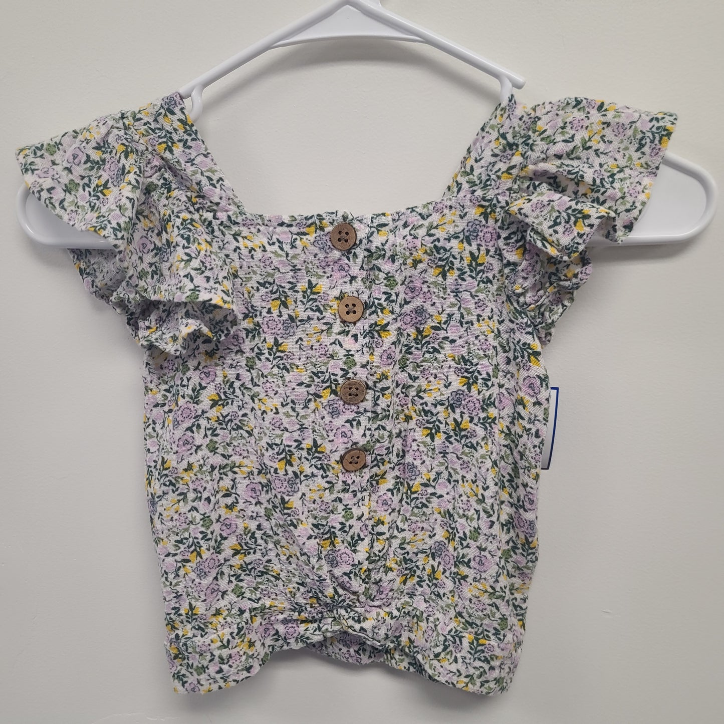 Green/Yellow/Purple Flower Jessica Simpson Tank Top, 4T G