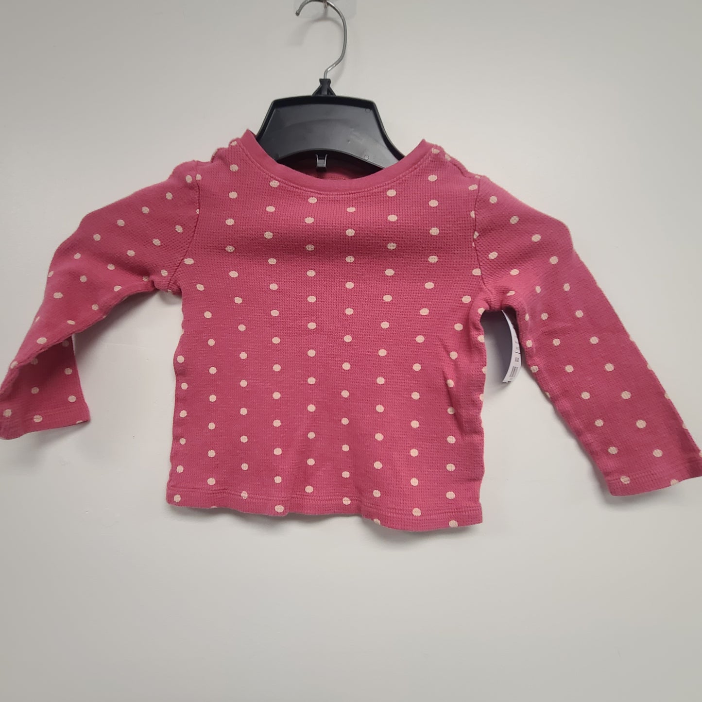 Pink/White Polka Dot Old Navy Longsleeve Shirt, 3T G