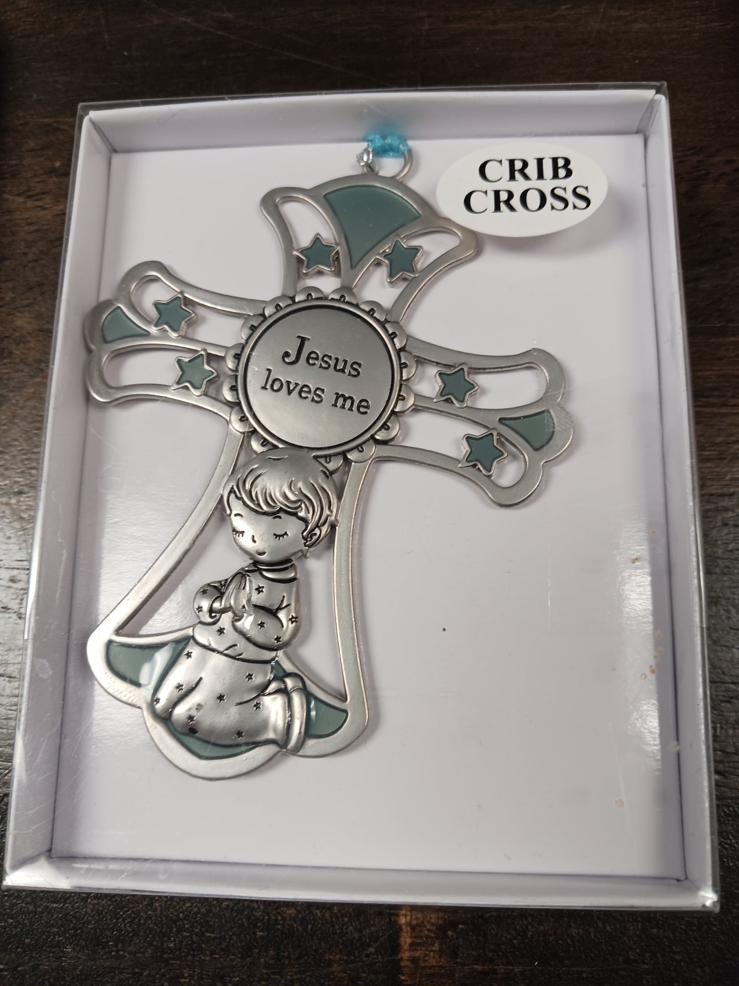 Silver Crib Cross