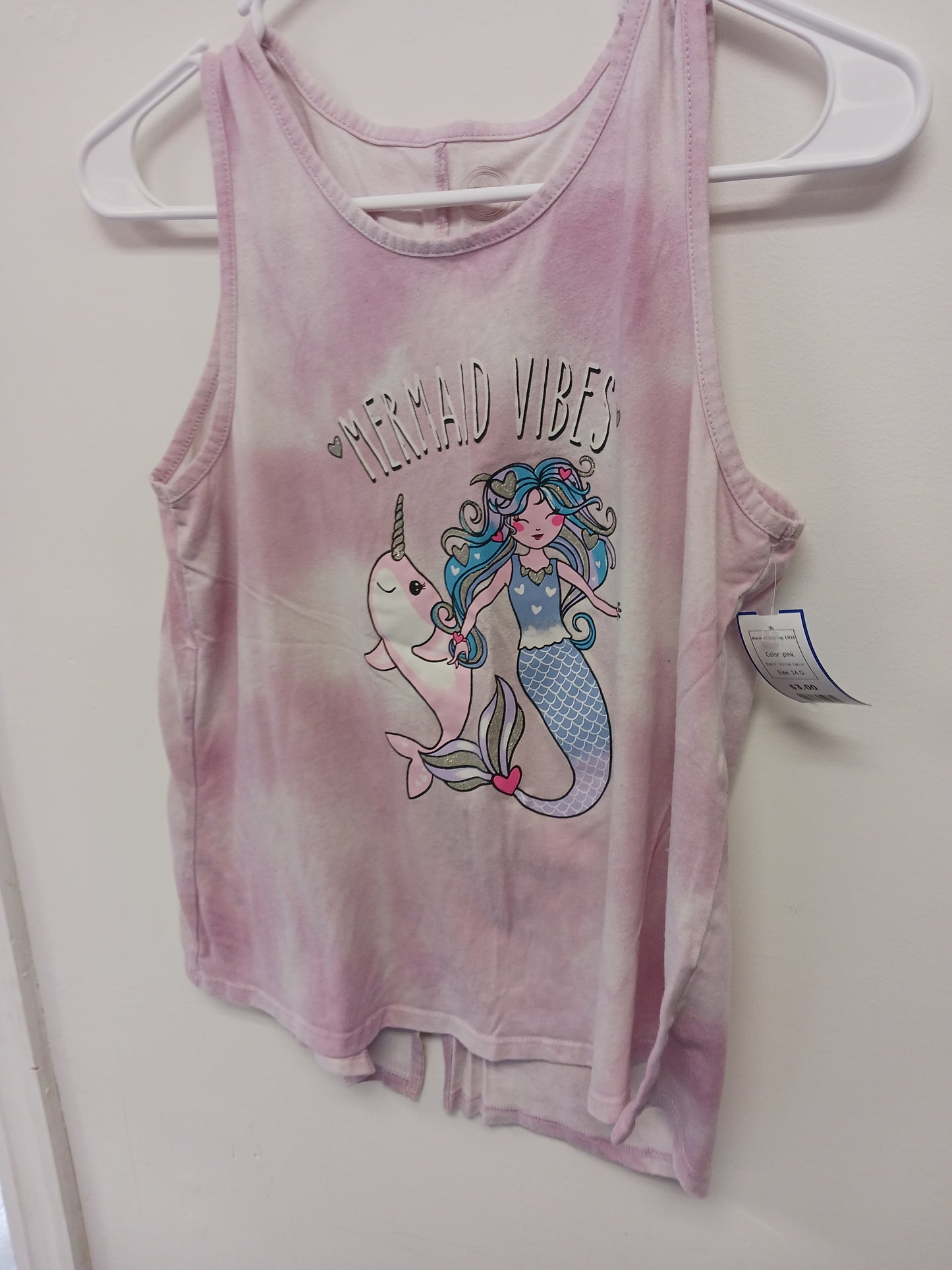 pink Wonder Nation Mermaid Tank Top 14/16, 14 G