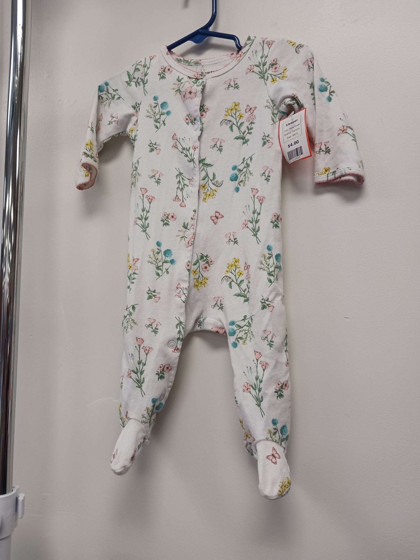 White Flower Carters Sleeper, 6M G