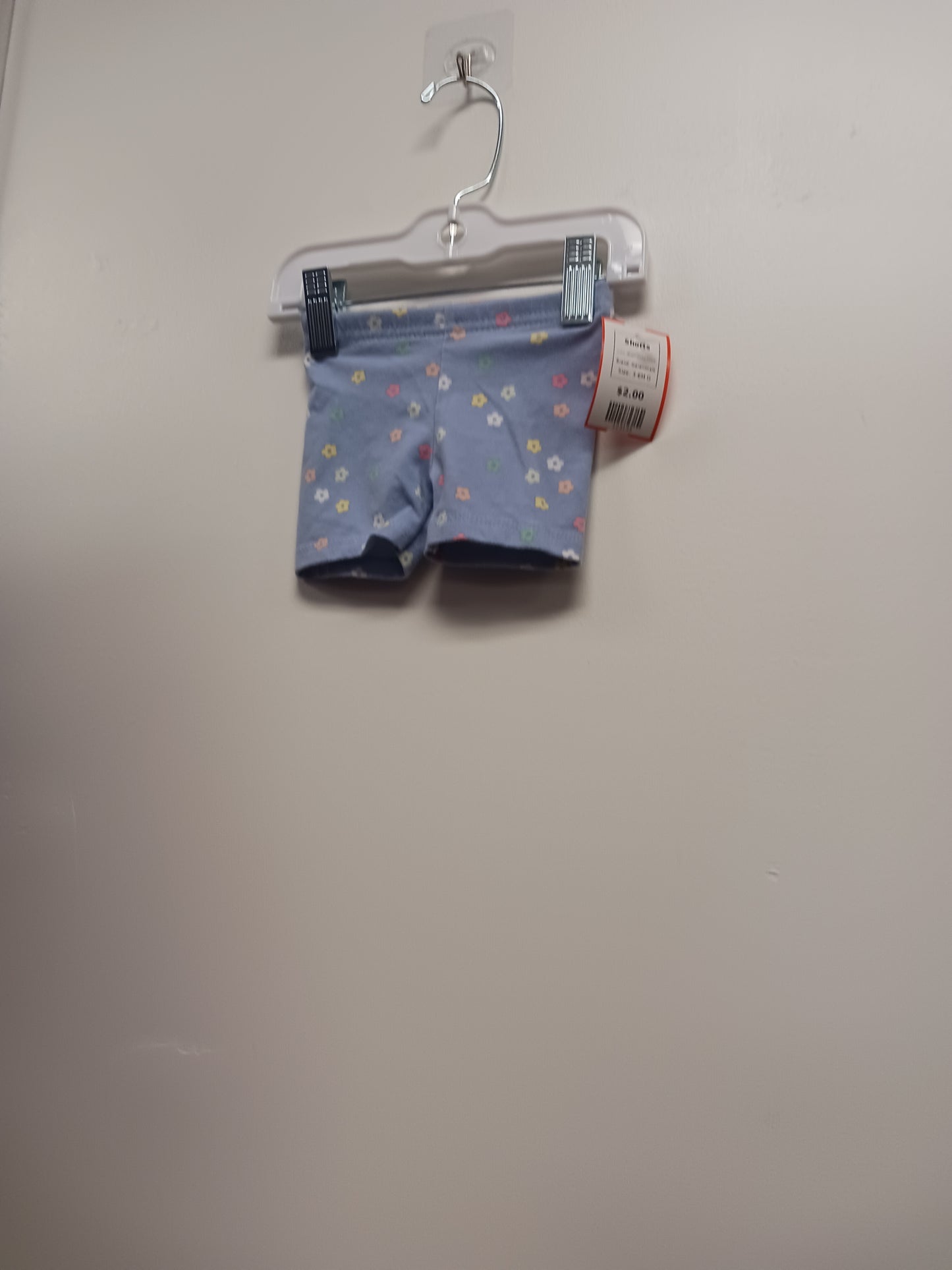 Blue/Colorful Flower Garanimals Shorts, 3-6M G