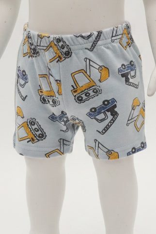 Blue Construction Baby Essentials Shorts, 6M B