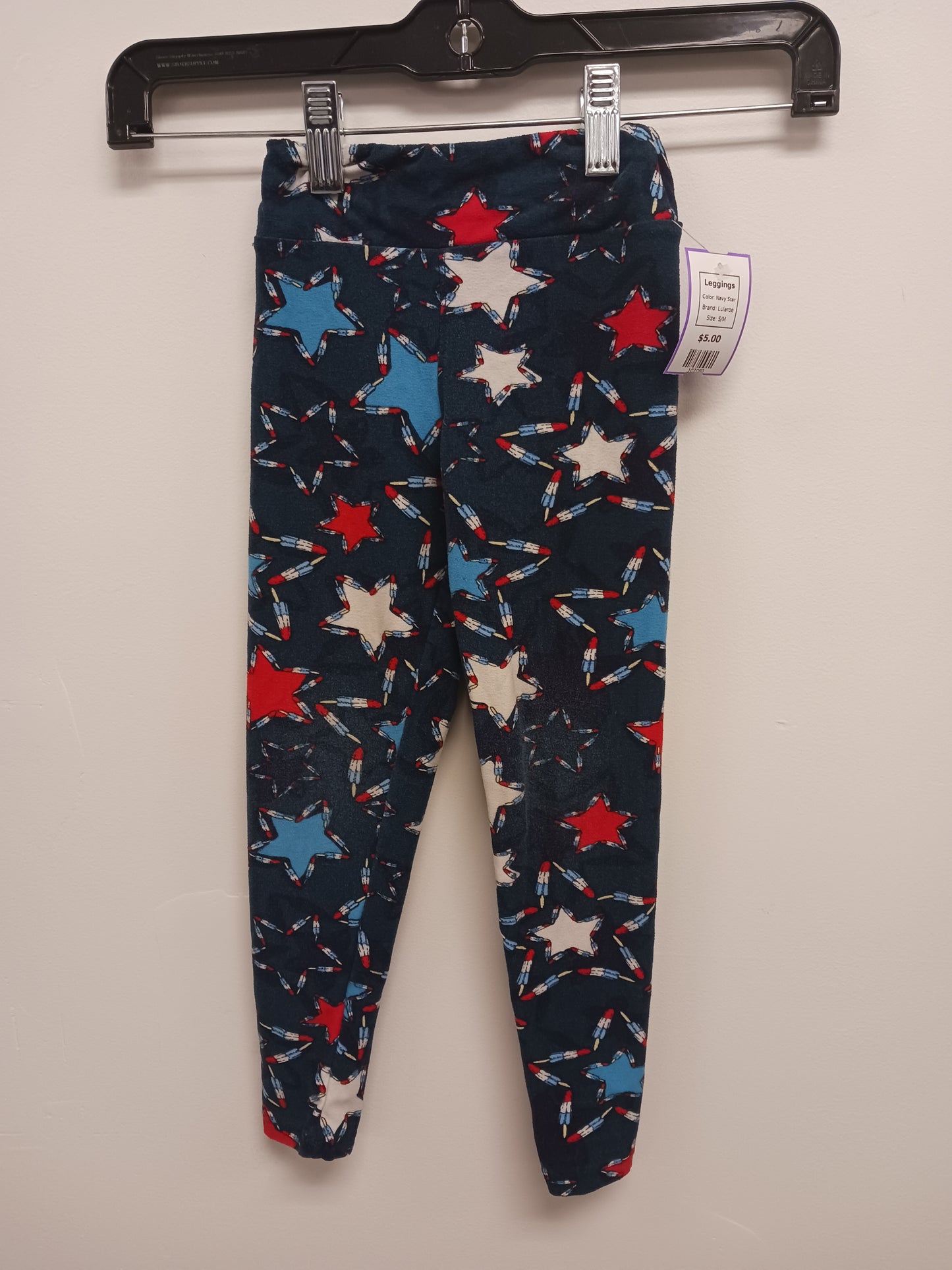 Navy Star Lularoe Leggings, S/M