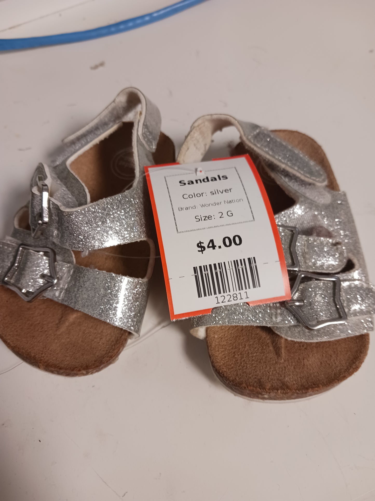 silver Wonder Nation Sandals, 2 G