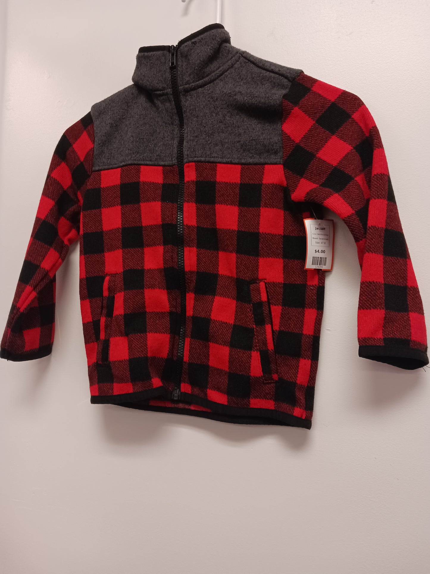 Red/Black/Grey Garanimals Jacket, 4T B