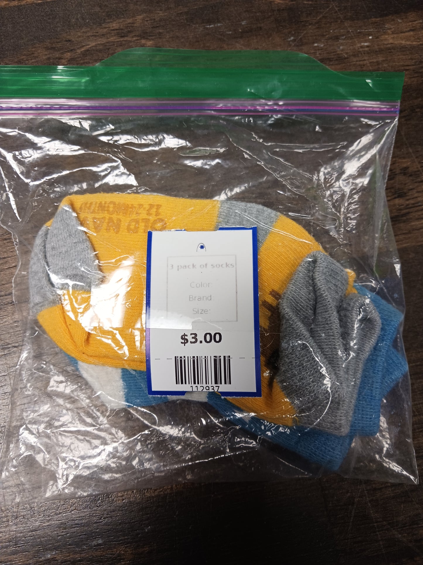 3 pack of socks