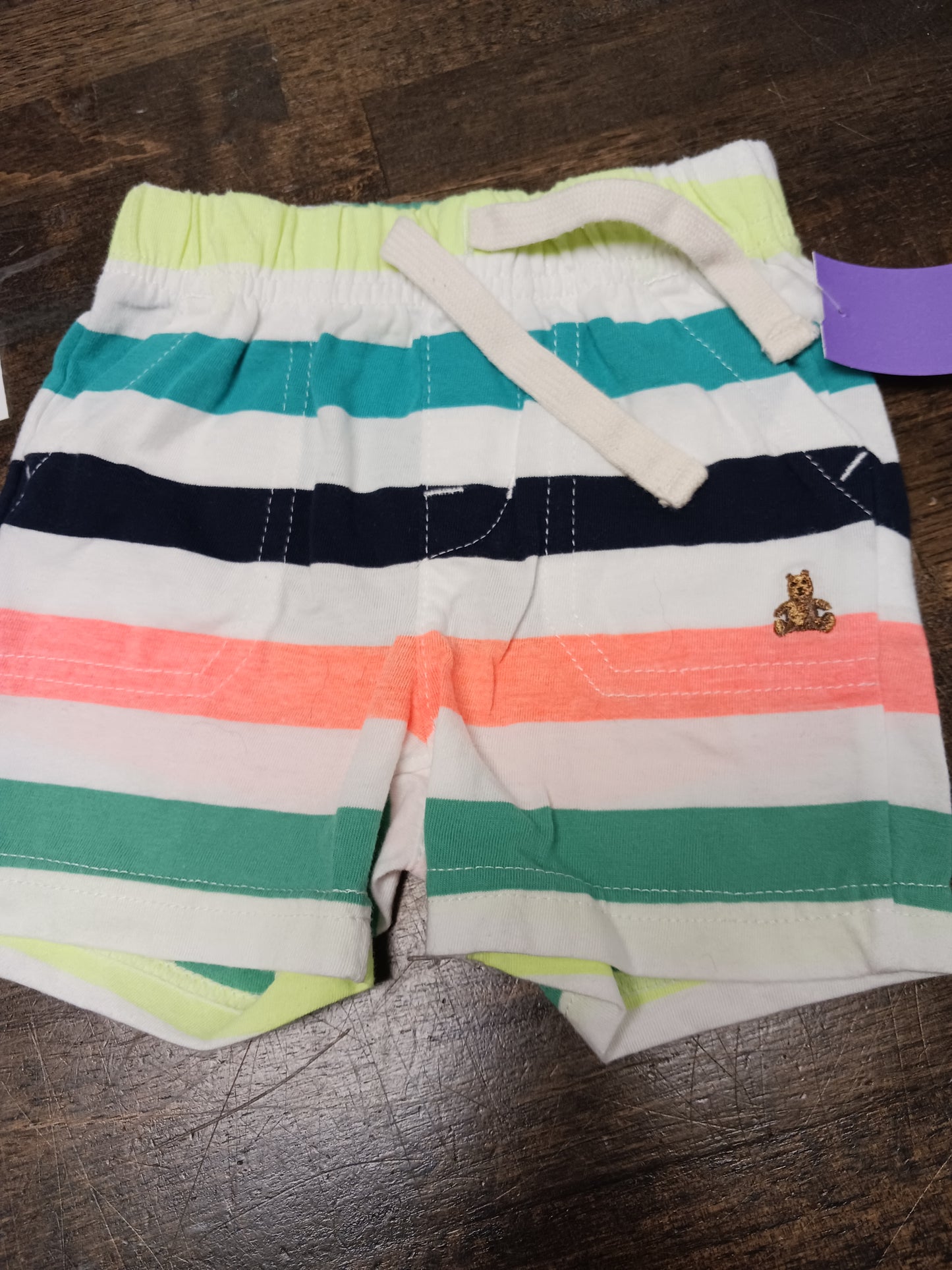 Colorful Striped Gap Shorts, 6M B