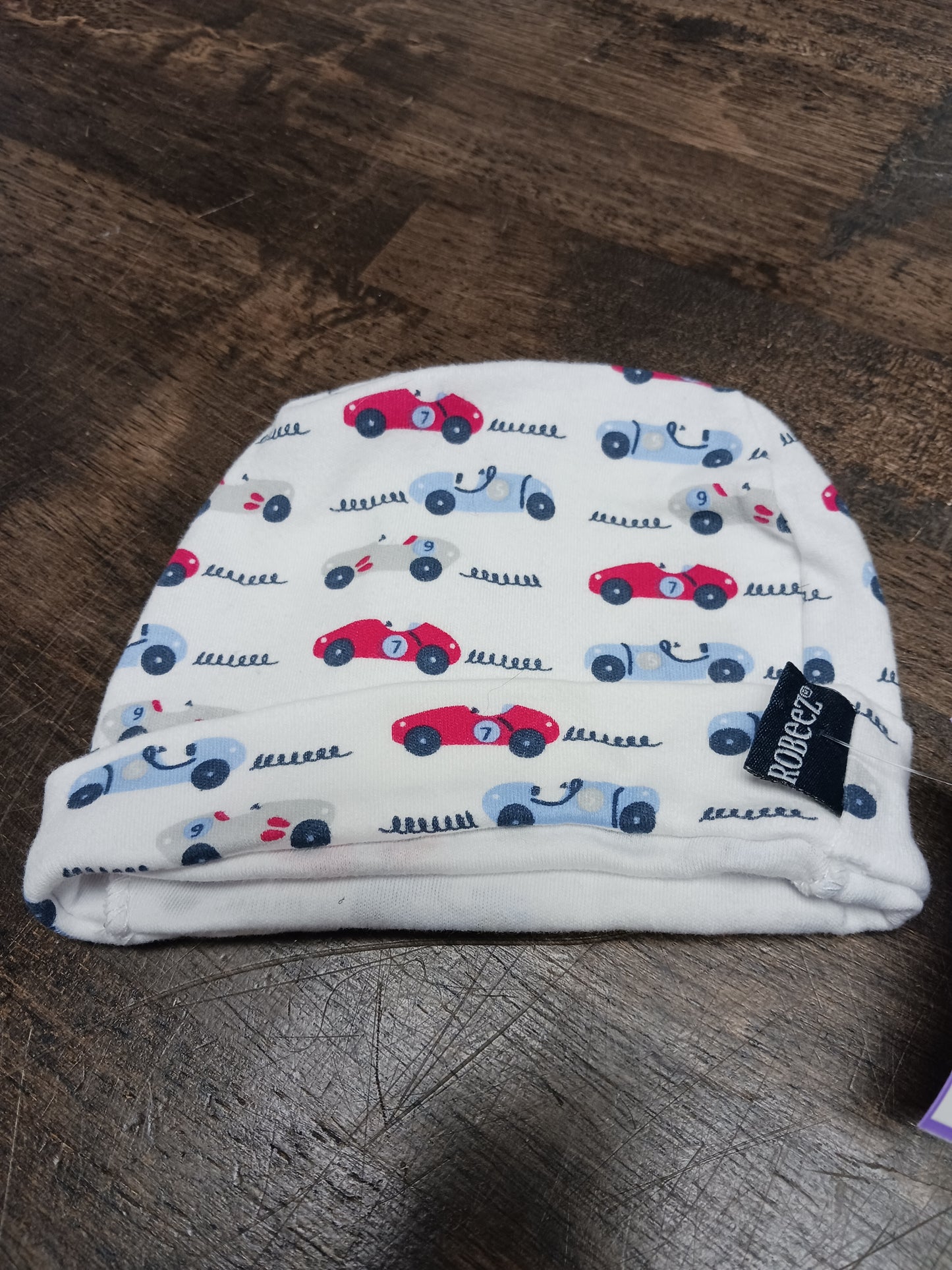 White Car Robeez Hat, NB B