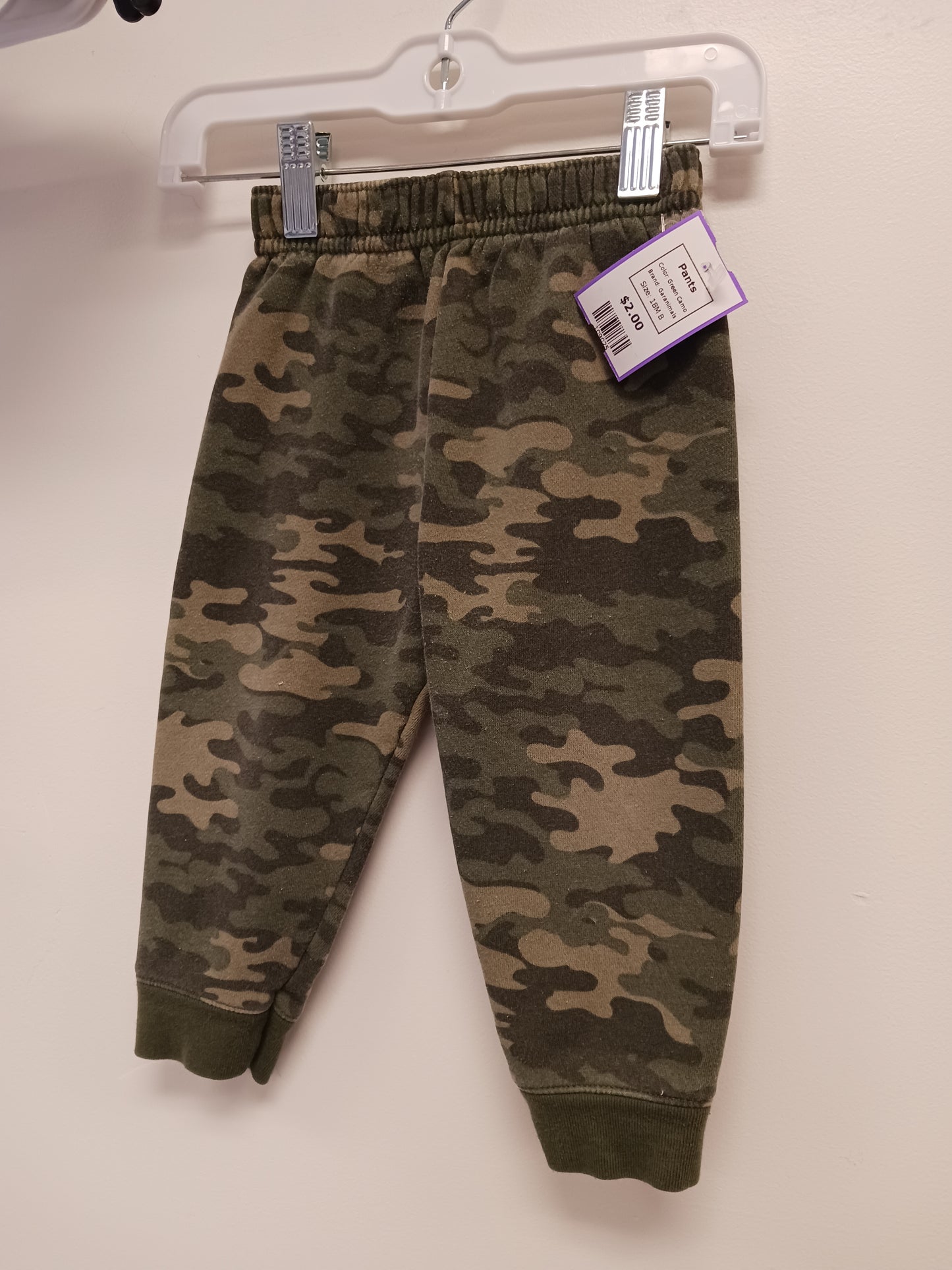 Green Camo Garanimals Pants, 18M B