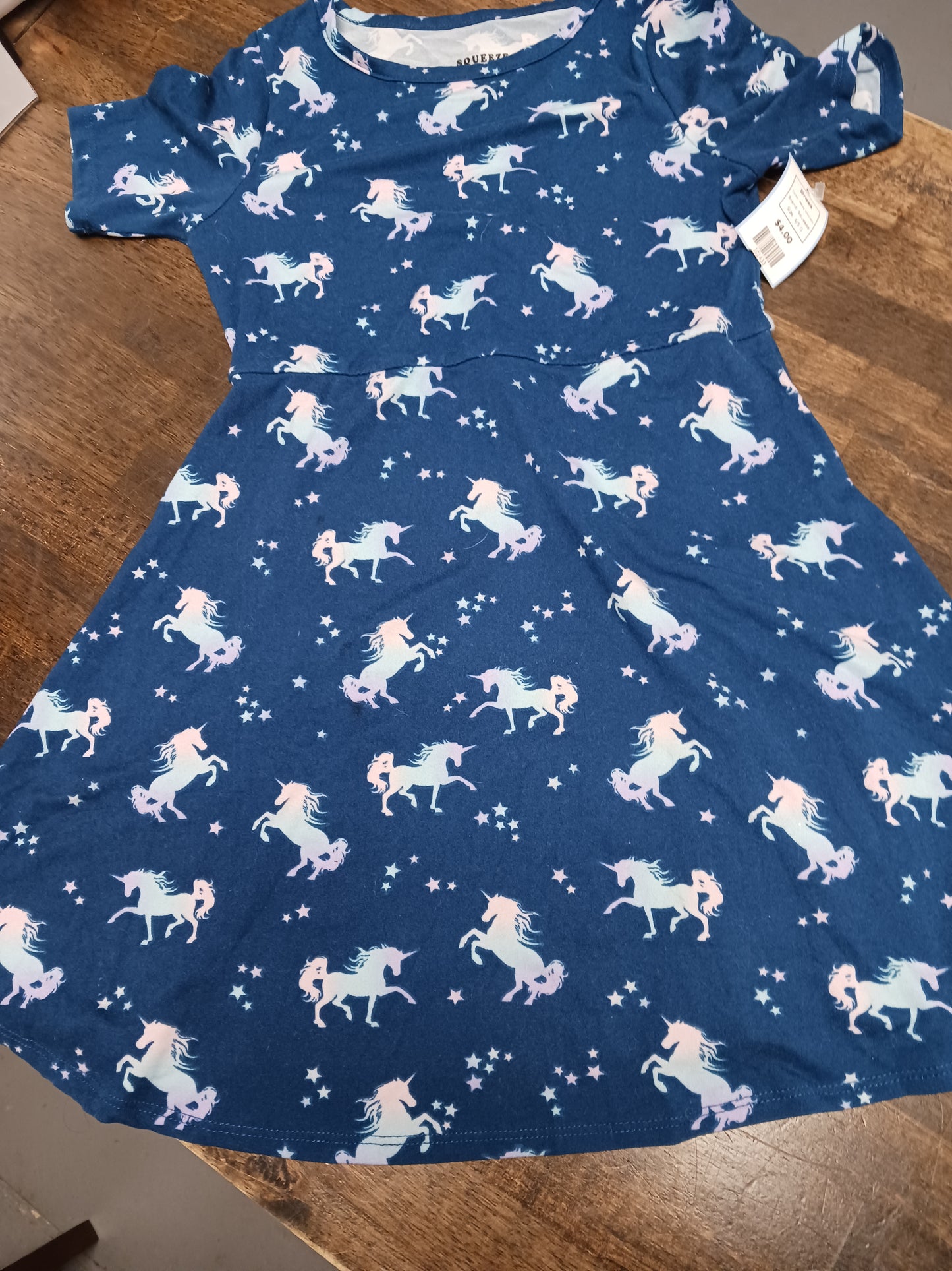 Navy Unicorn Squeeze Dress, 4/5 G