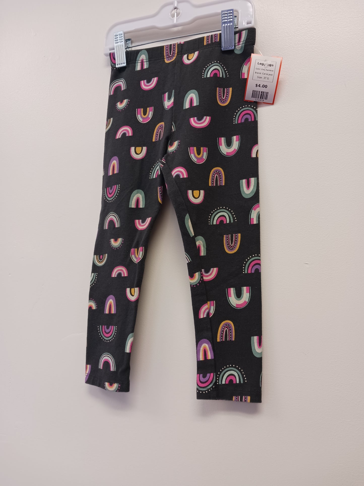 Grey Rainbow Cat & Jack Leggings, 3T G
