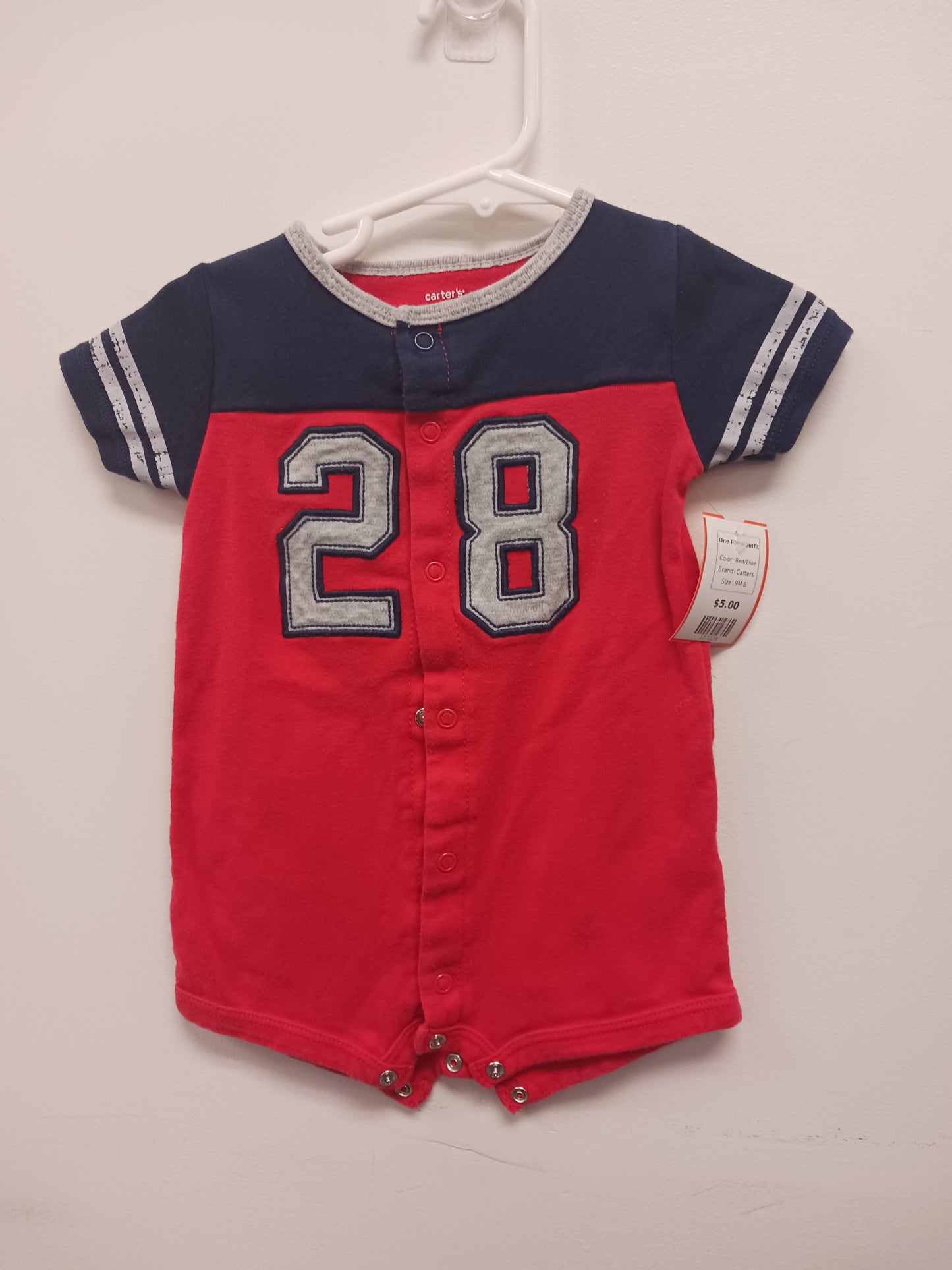 Red/Blue Carters One Piece outfit, 9M B