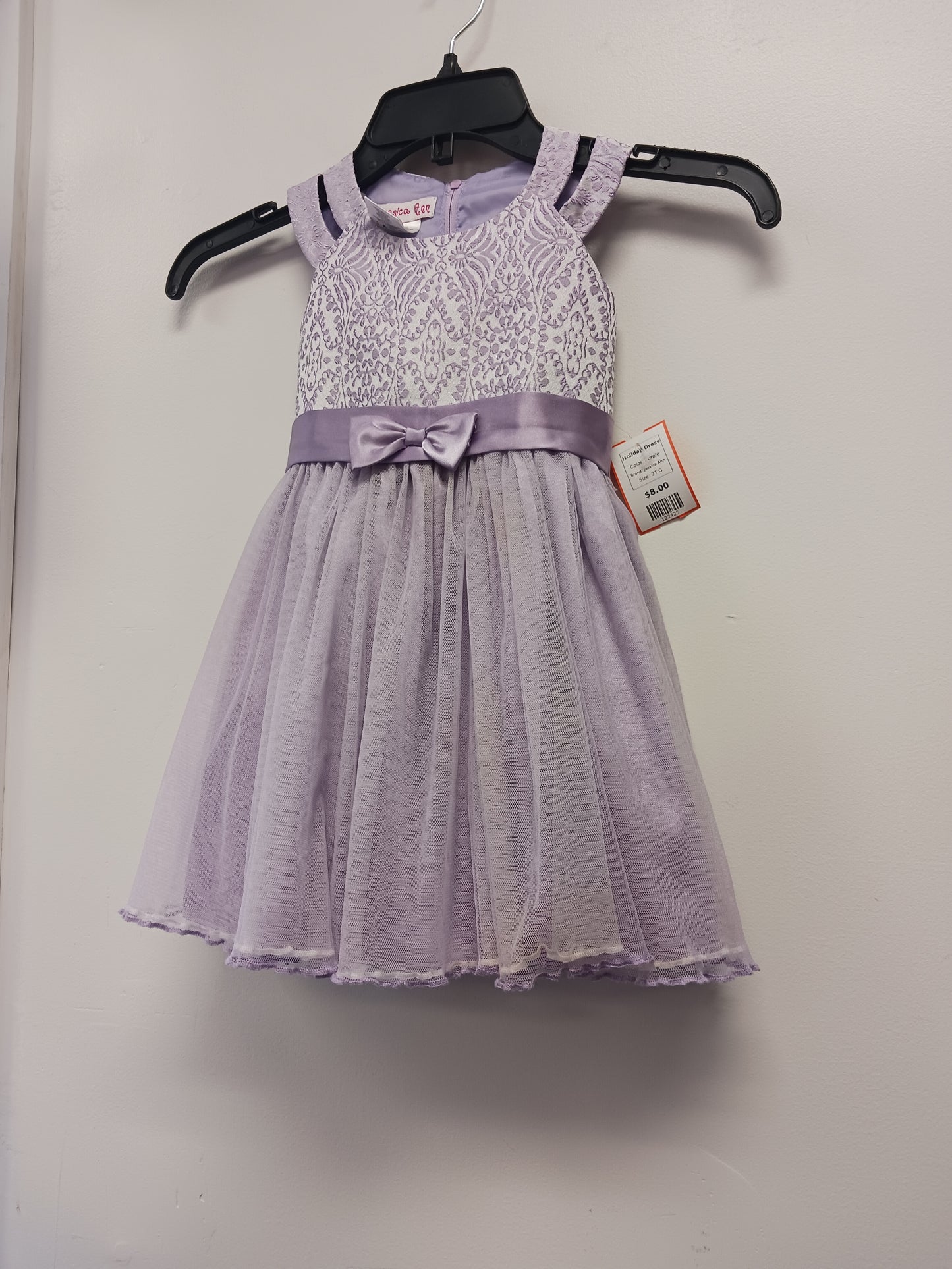Purple Jessica Ann Holiday Dress, 2T G