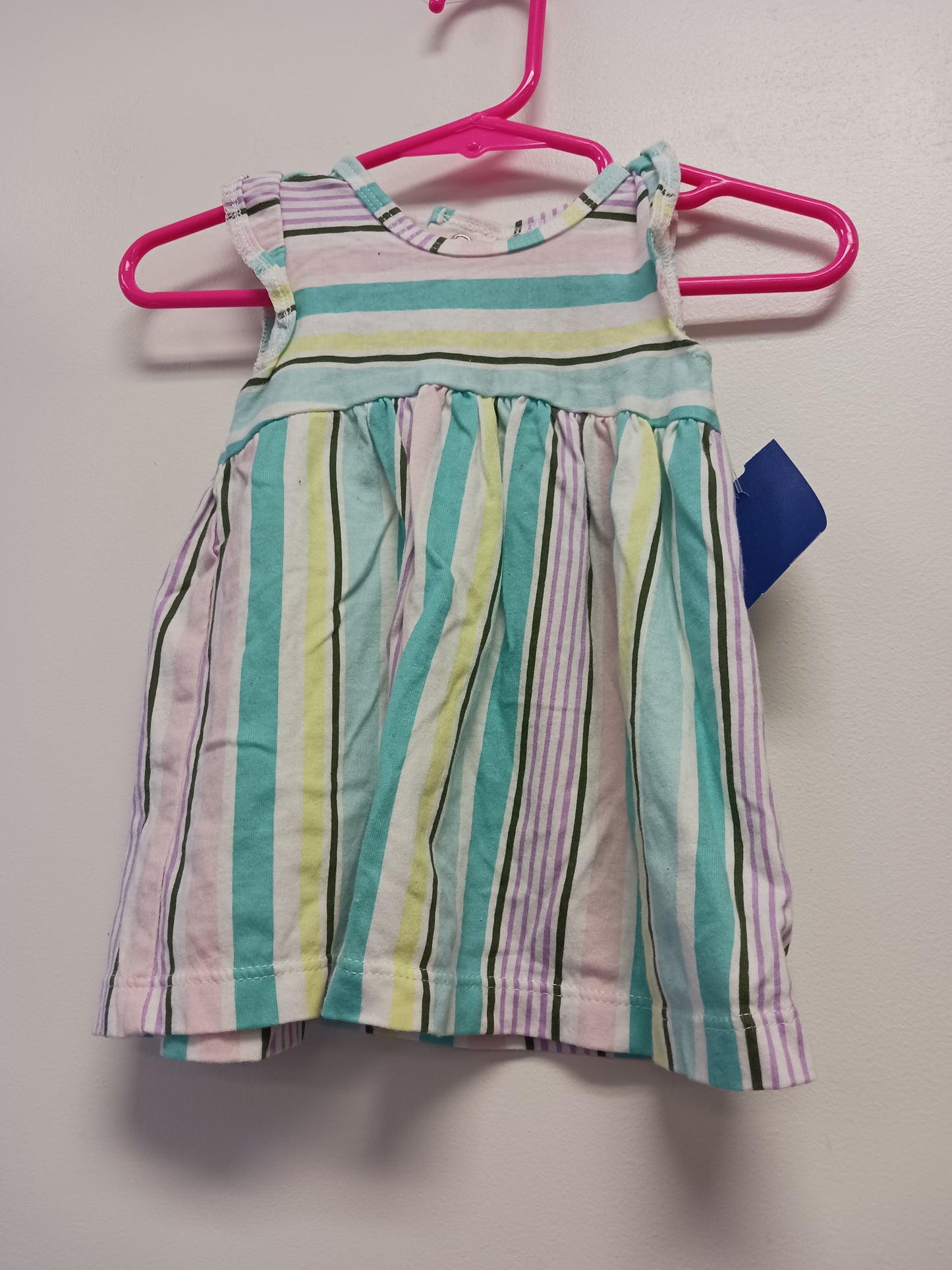 green/purple Carters Striped Dress, 3M G