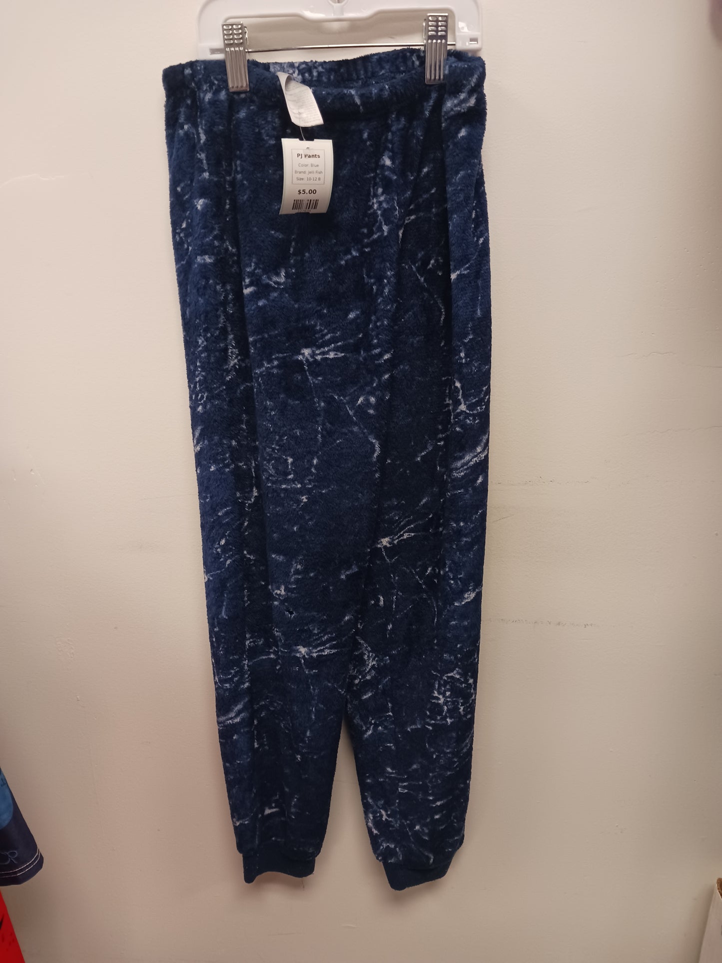 Blue Jelli Fish PJ Pants, 10-12 B