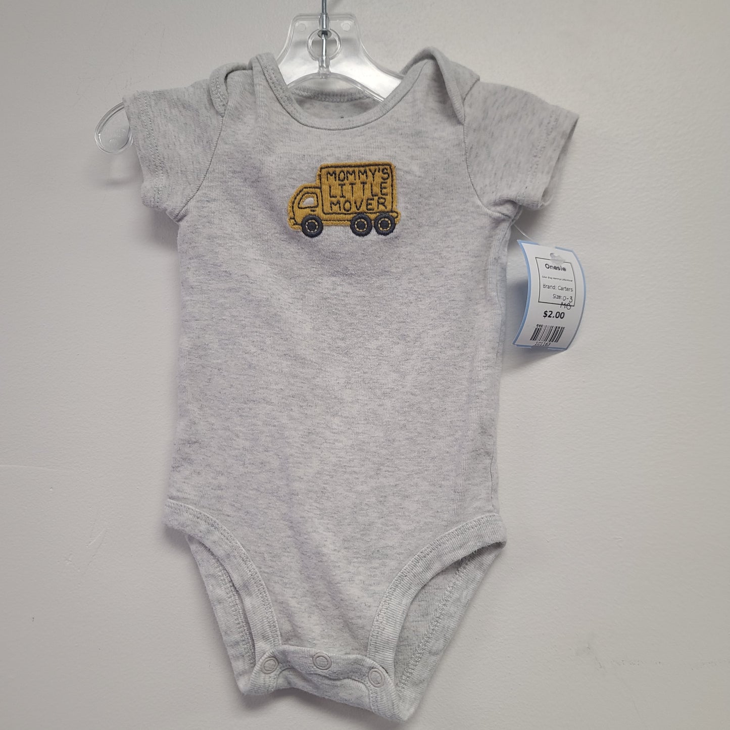 Grey Mommys Little Mover Carters Onesie