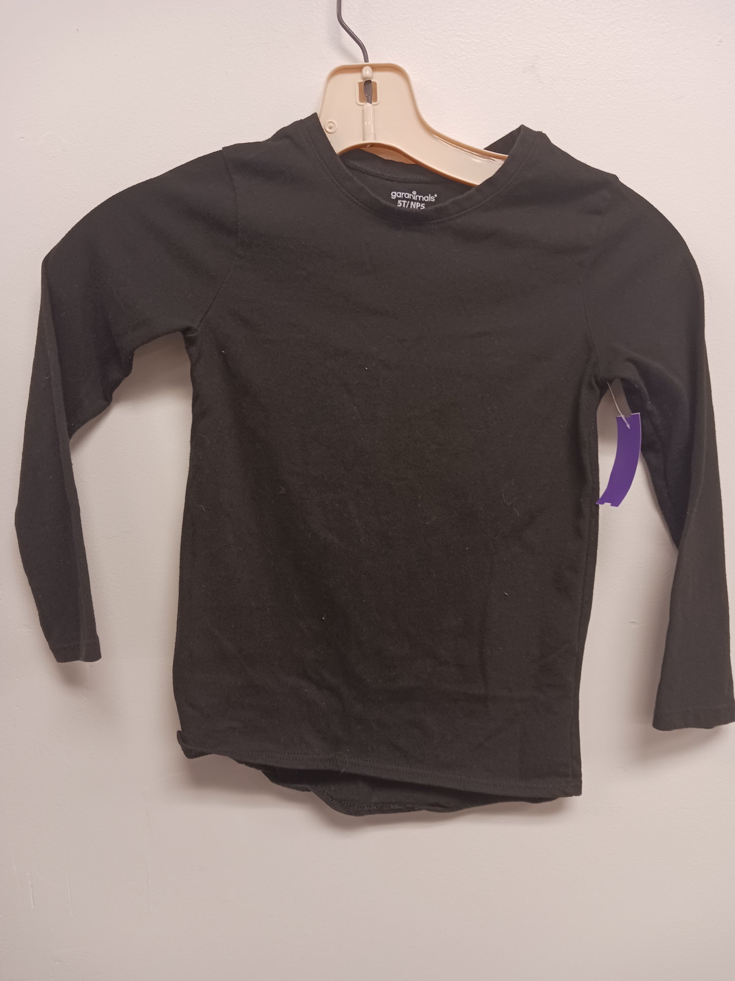 Black Garanimals Longsleeve Shirt, 5T G
