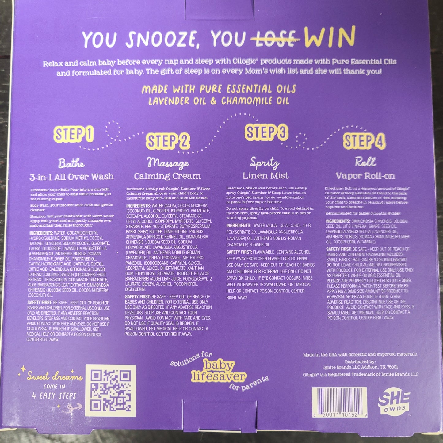 Oilogic The Gift Of Sleep Set