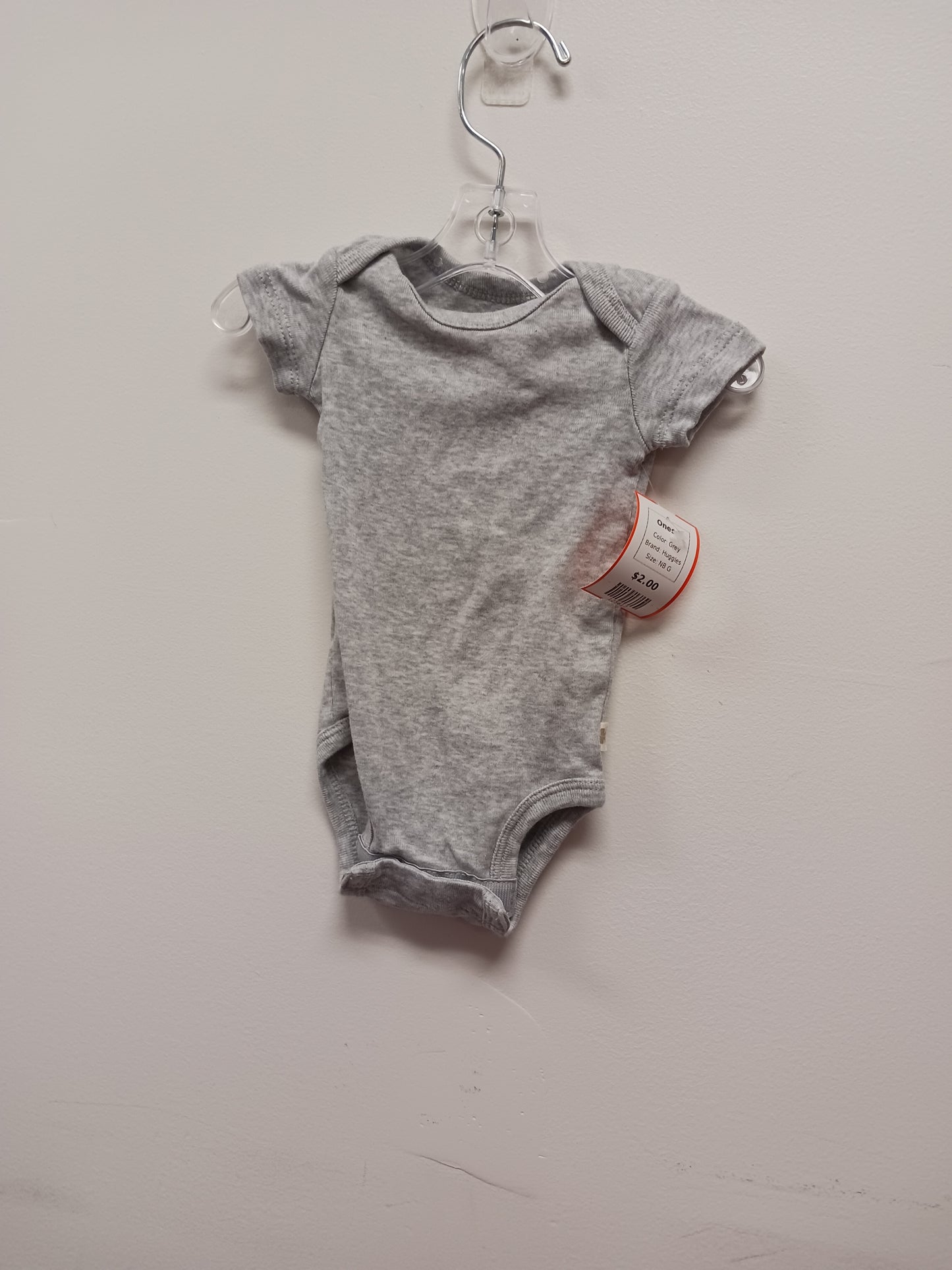 Grey Huggies Onesie, NB G
