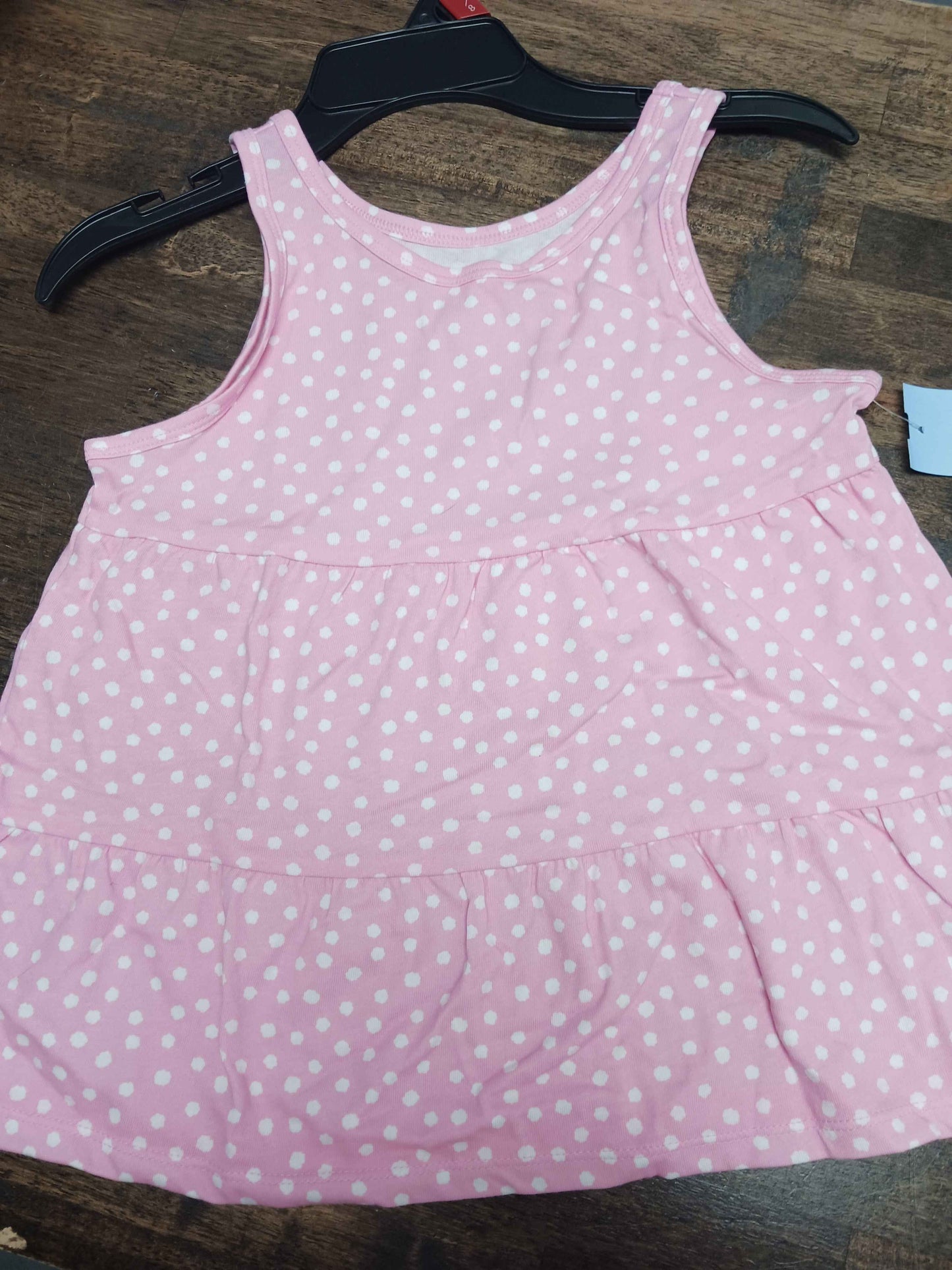 pink Wonder Nation Poka Dot Sleeveless Top, 7G