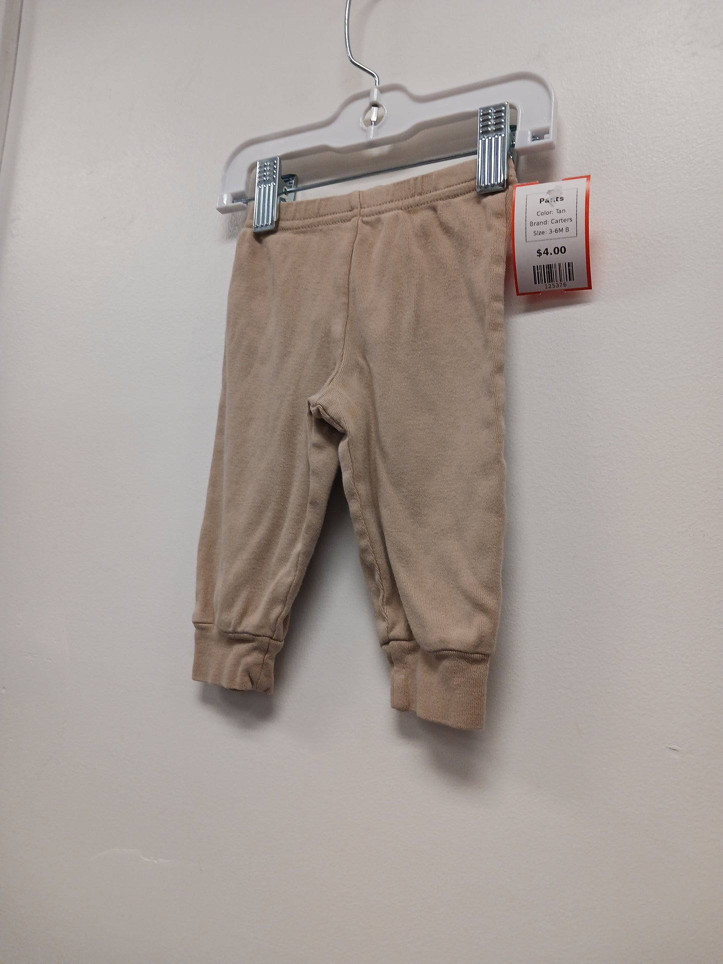 Tan Carters Pants, 3-6M B
