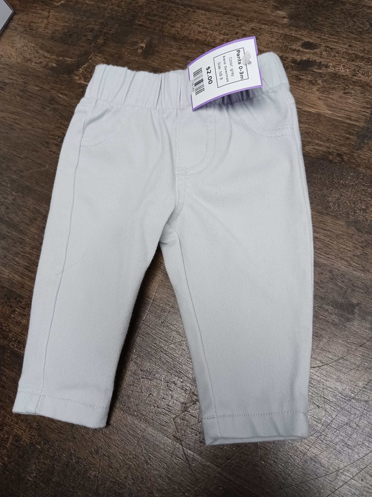 grey Garanimals Pants 0-3m, NB B