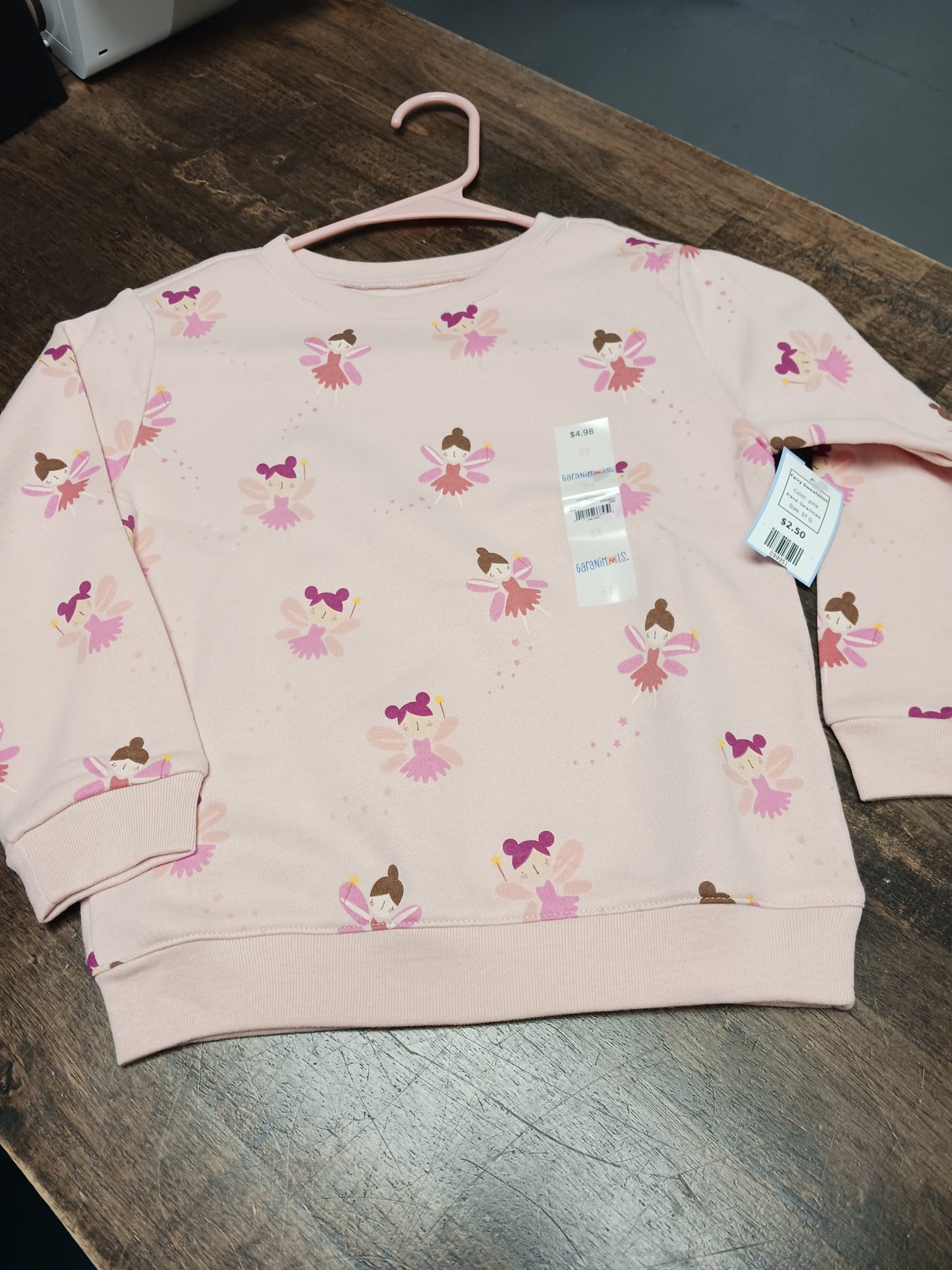 pink Garanimals Fairy Sweatshirt, 5T G