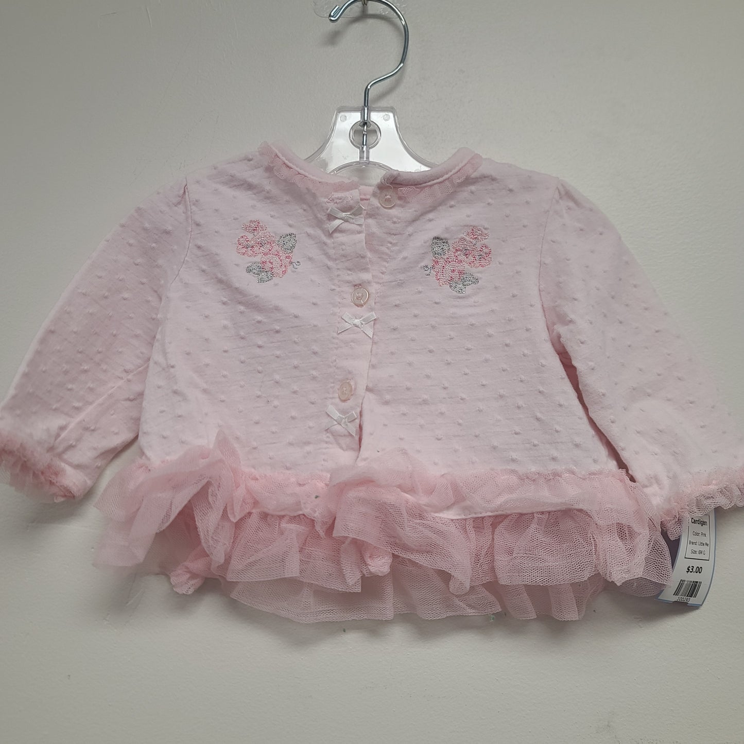 Pink Little Me Cardigan, 6M G