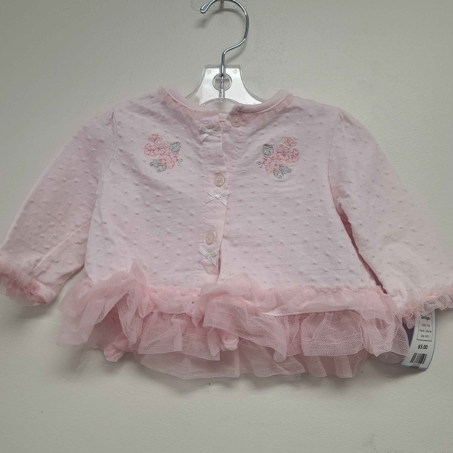 Pink Little Me Cardigan, 6M G