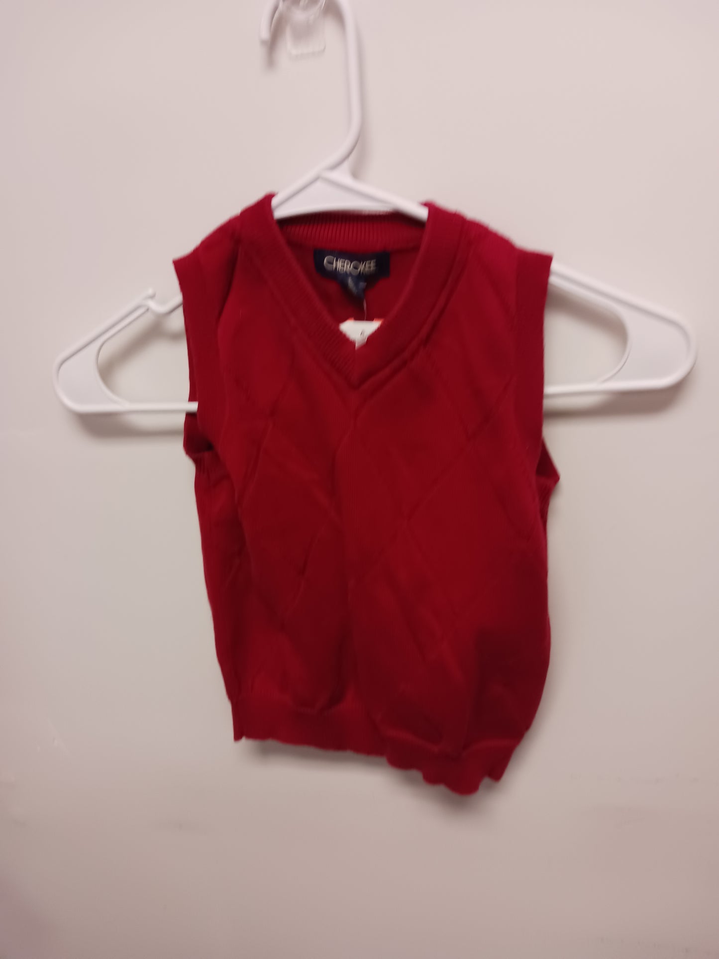 Red Cherokee Sweater Vest, 3T B