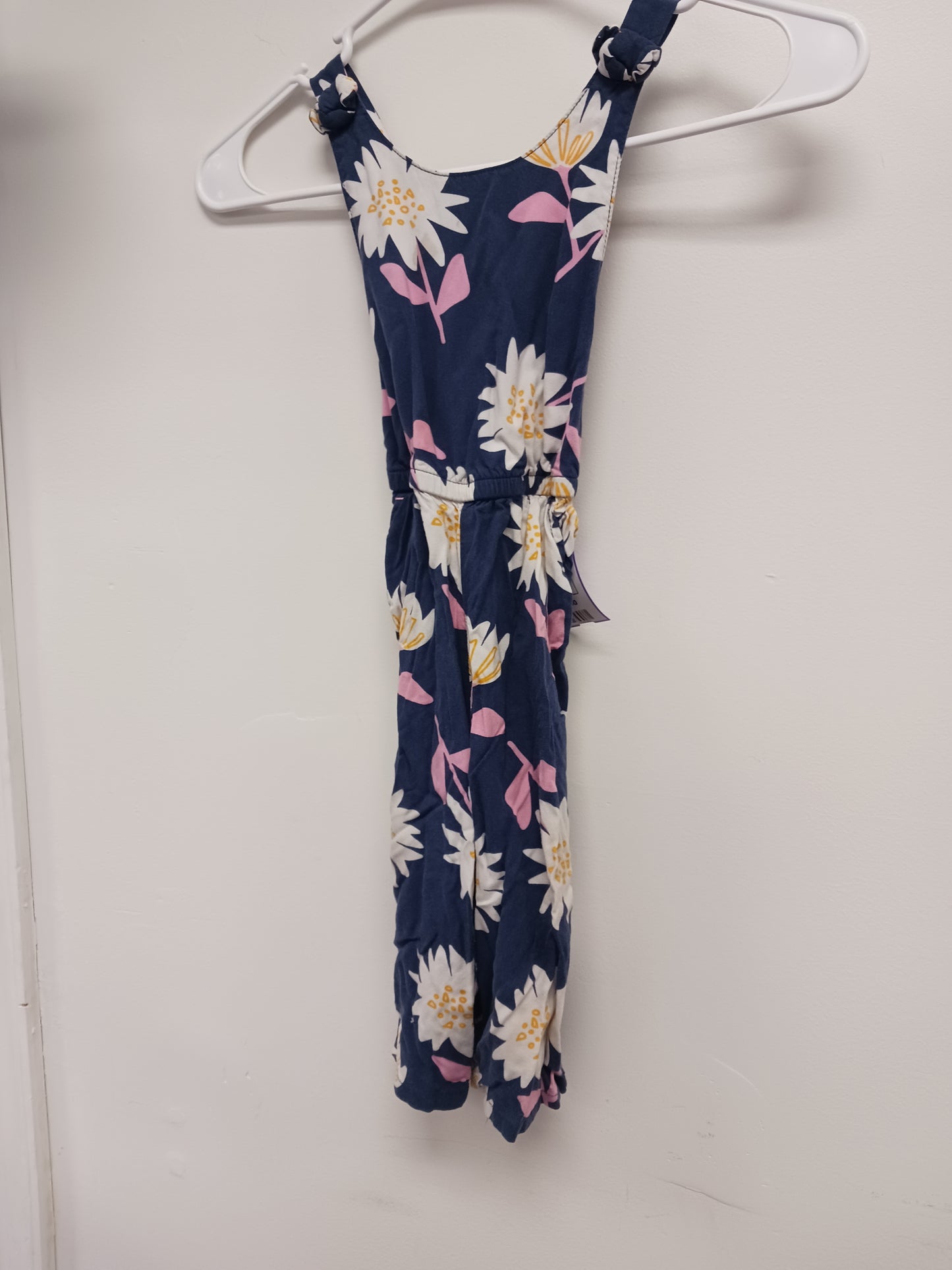 Navy Flower Cat & Jack Pant One Piece, 2T G