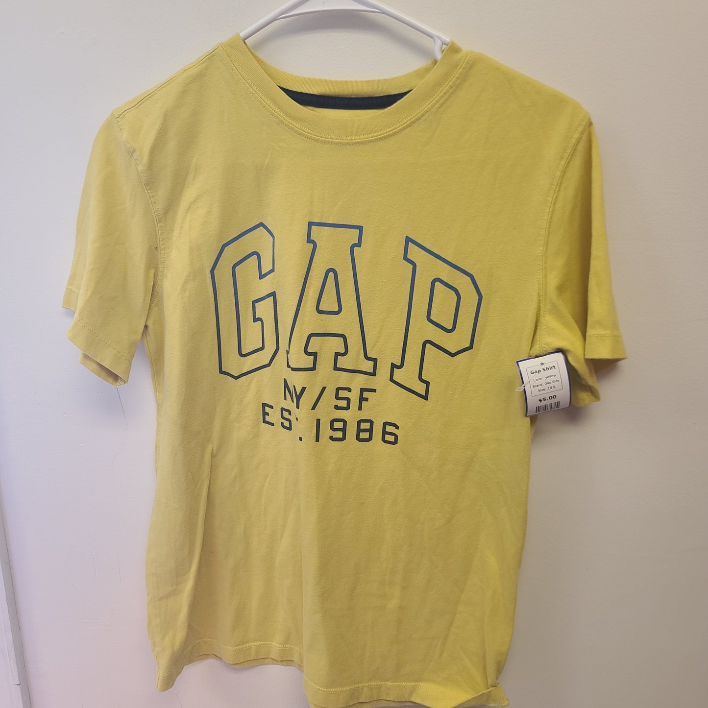 yellow Gap Kids Gap Shirt, 18 B