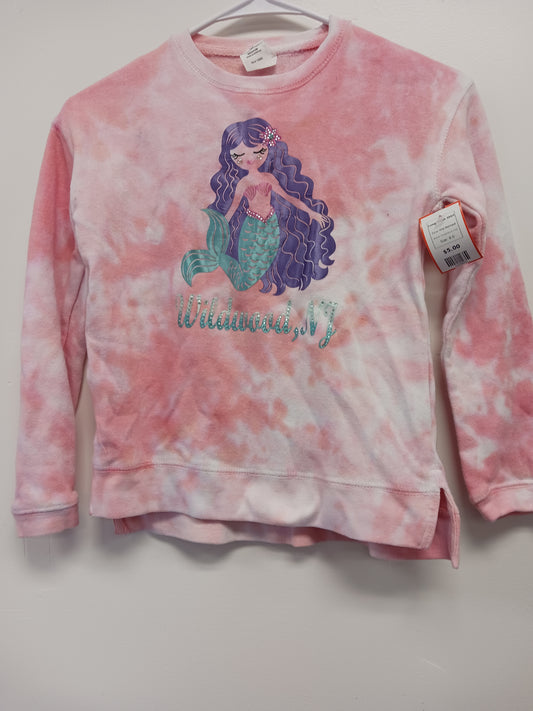 Pink Mermaid Dreamsicle Kids Longsleeve Shirt, 8 G