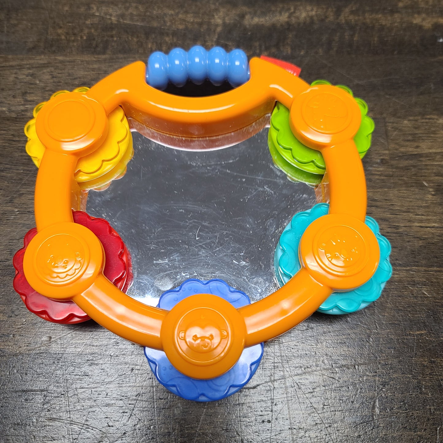 Orange/Colorful Fisher Price Tamborine Mirror