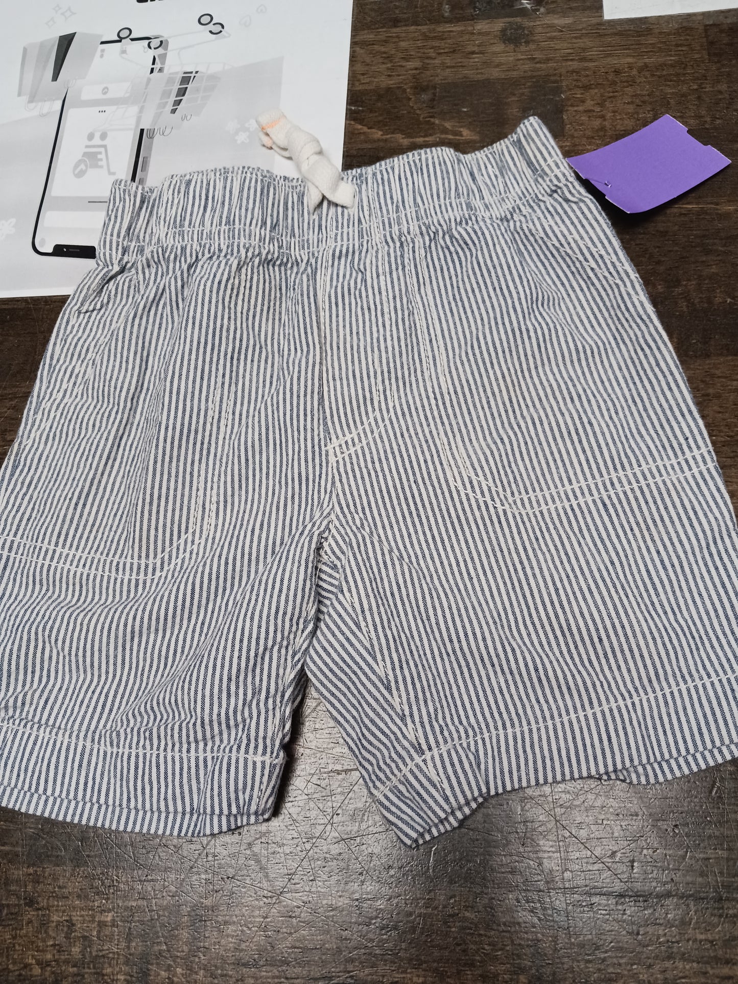 blue Carters Striped Shorts, 3T B