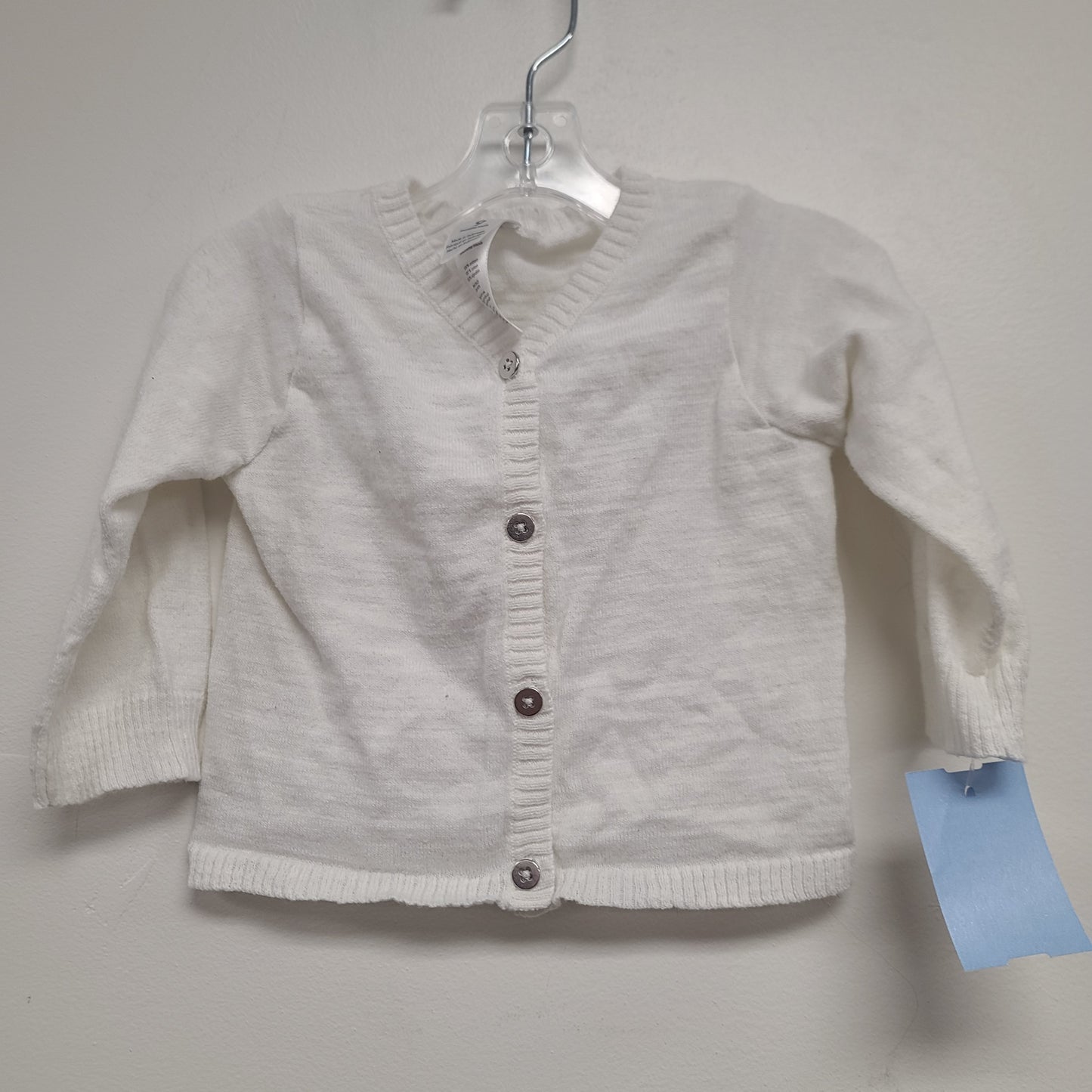 White Carters Cardigan, 9M G
