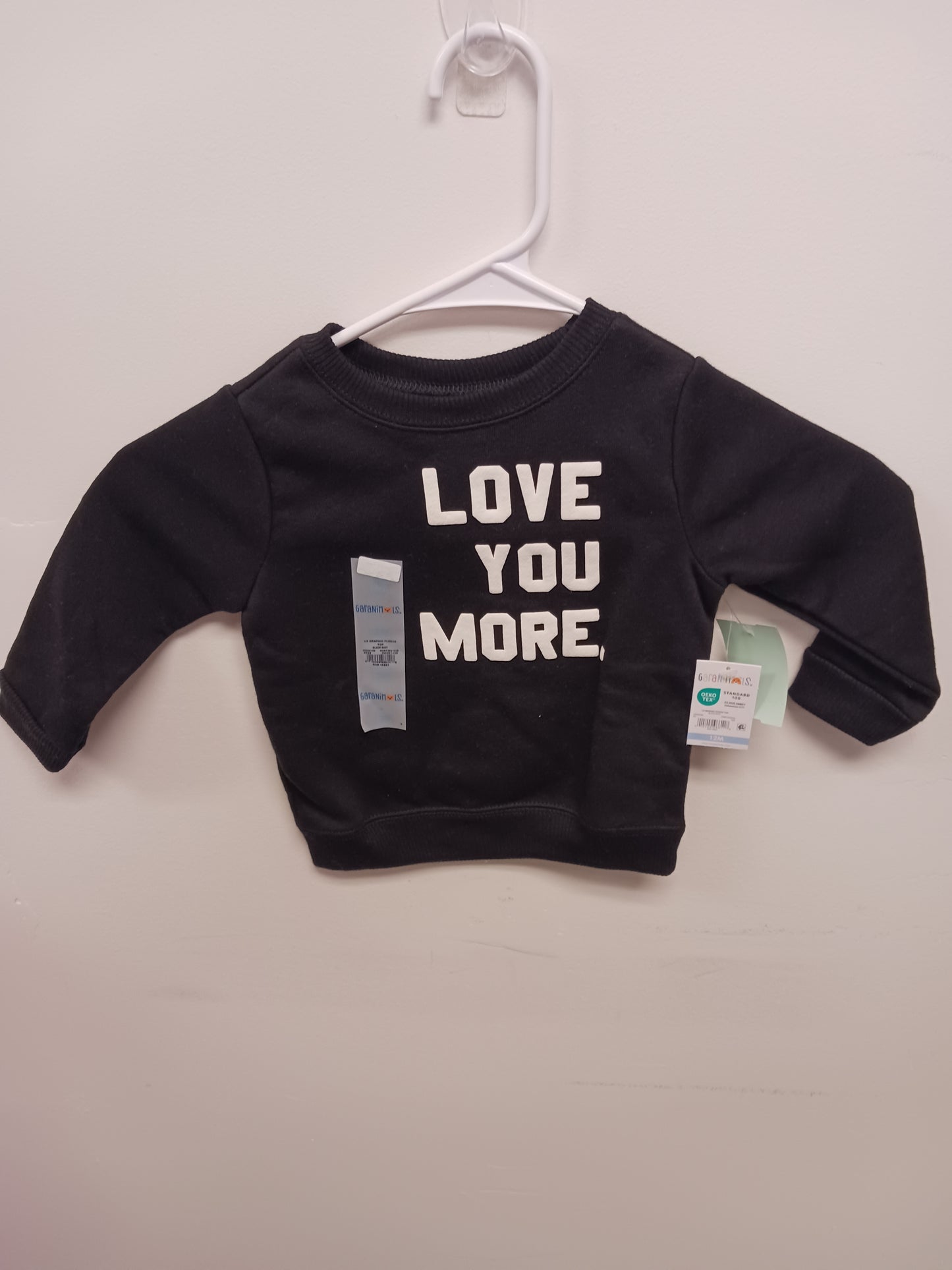 Black Garanimals Love you more Sweatshirt, 12M B