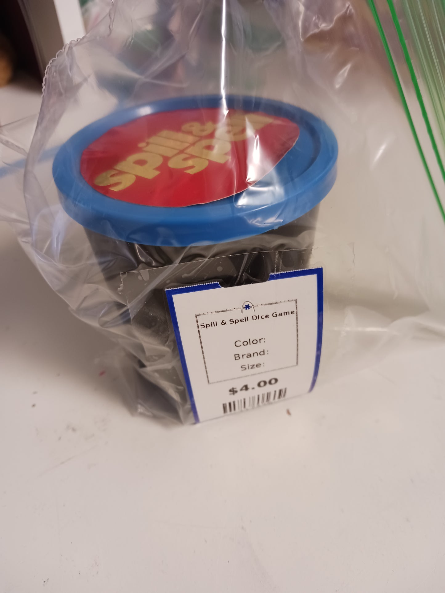 Spill & Spell Dice Game