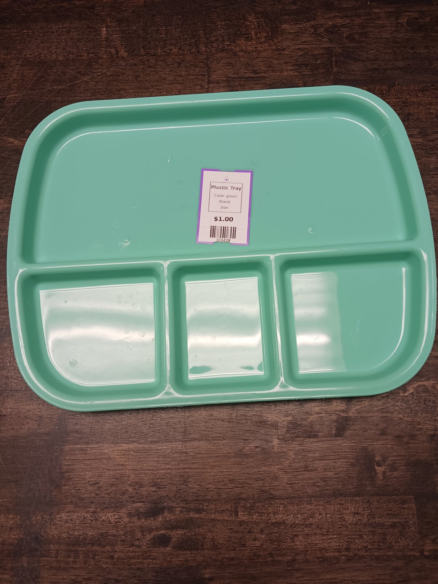 green Plastic Tray