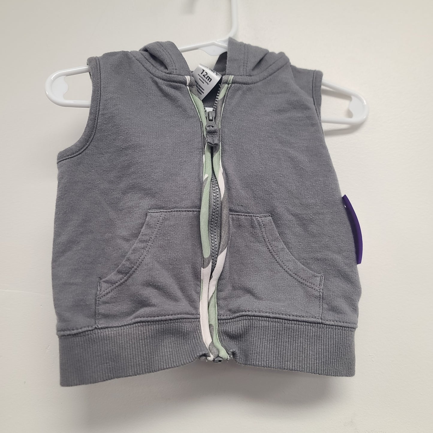 green Carters Hooded Vest, 12M B