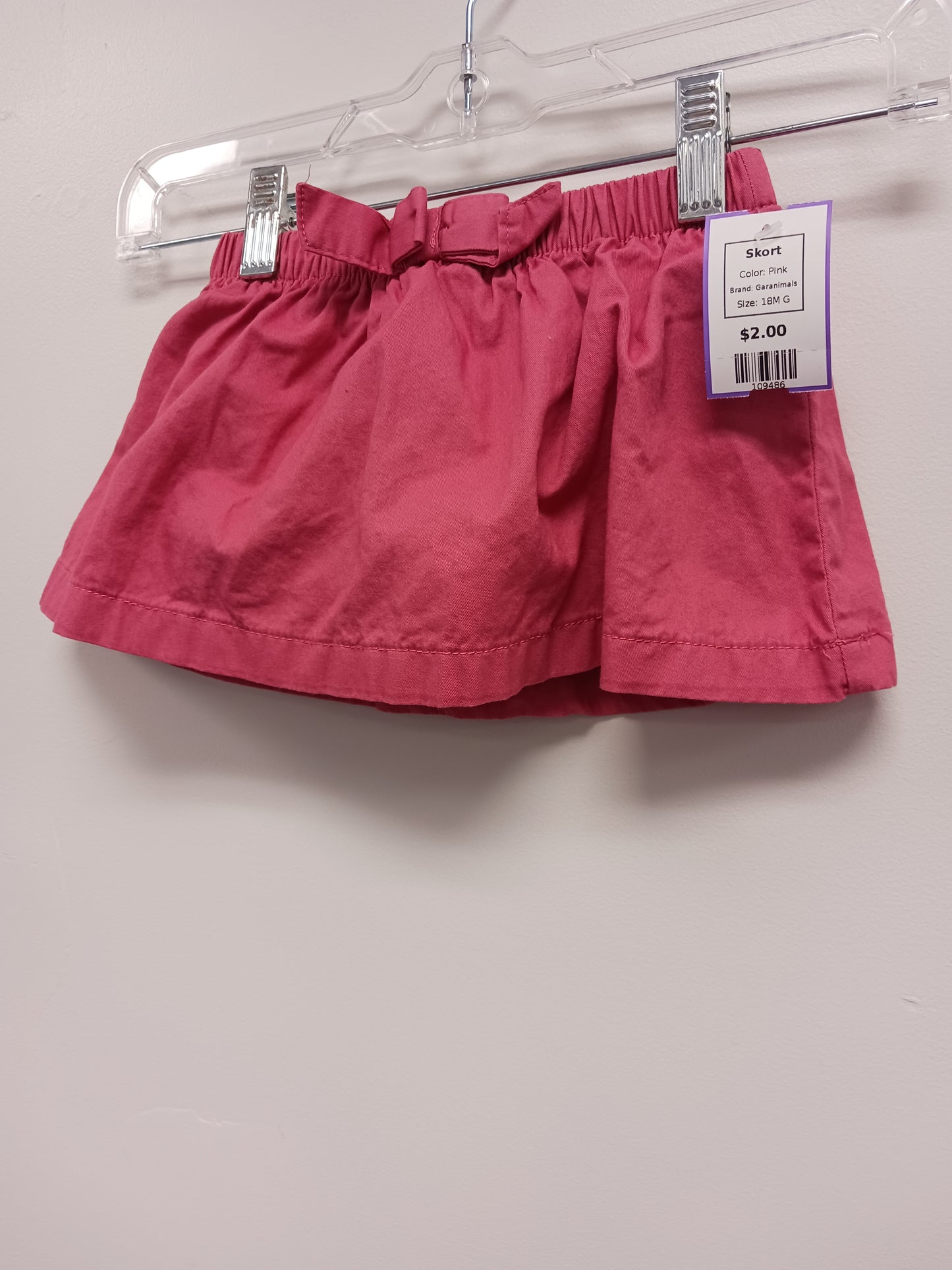 Pink Garanimals Skort, 18M G