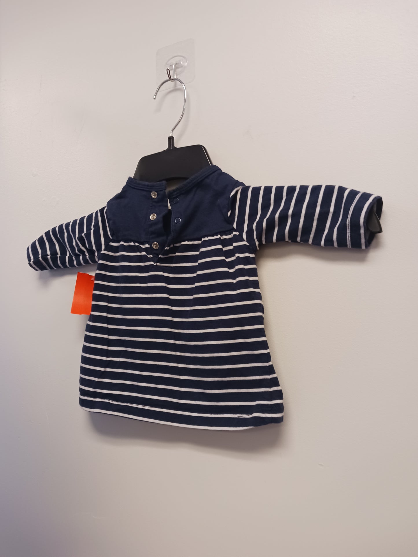 Navy/White Striped Carters Dress, 3M G