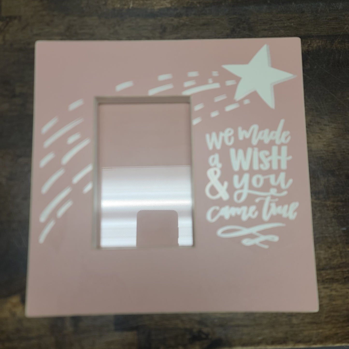 Pink/White/Grey Picture Frame