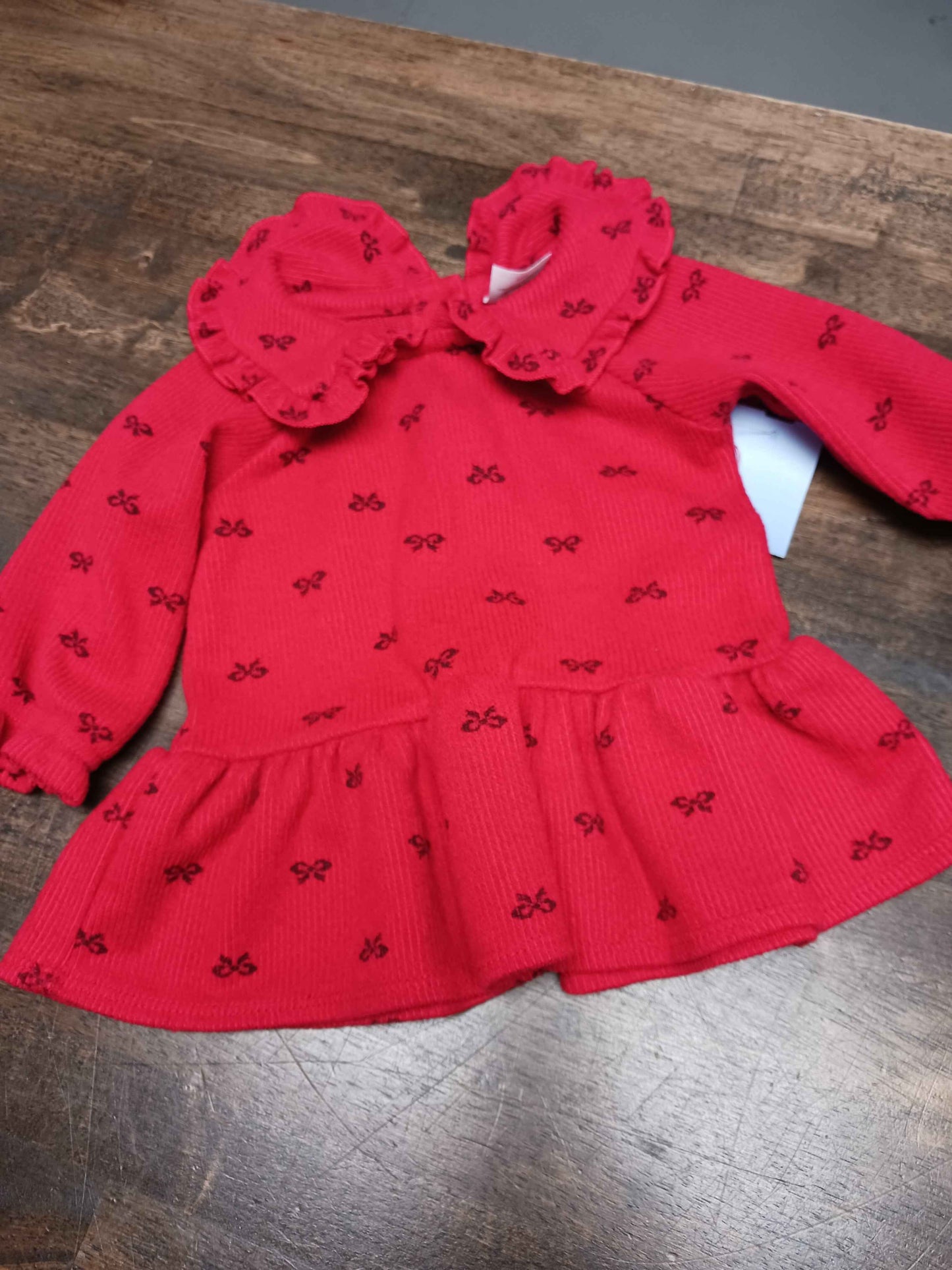 Red/Black Bow Wonder Nation Dress, 3-6M G